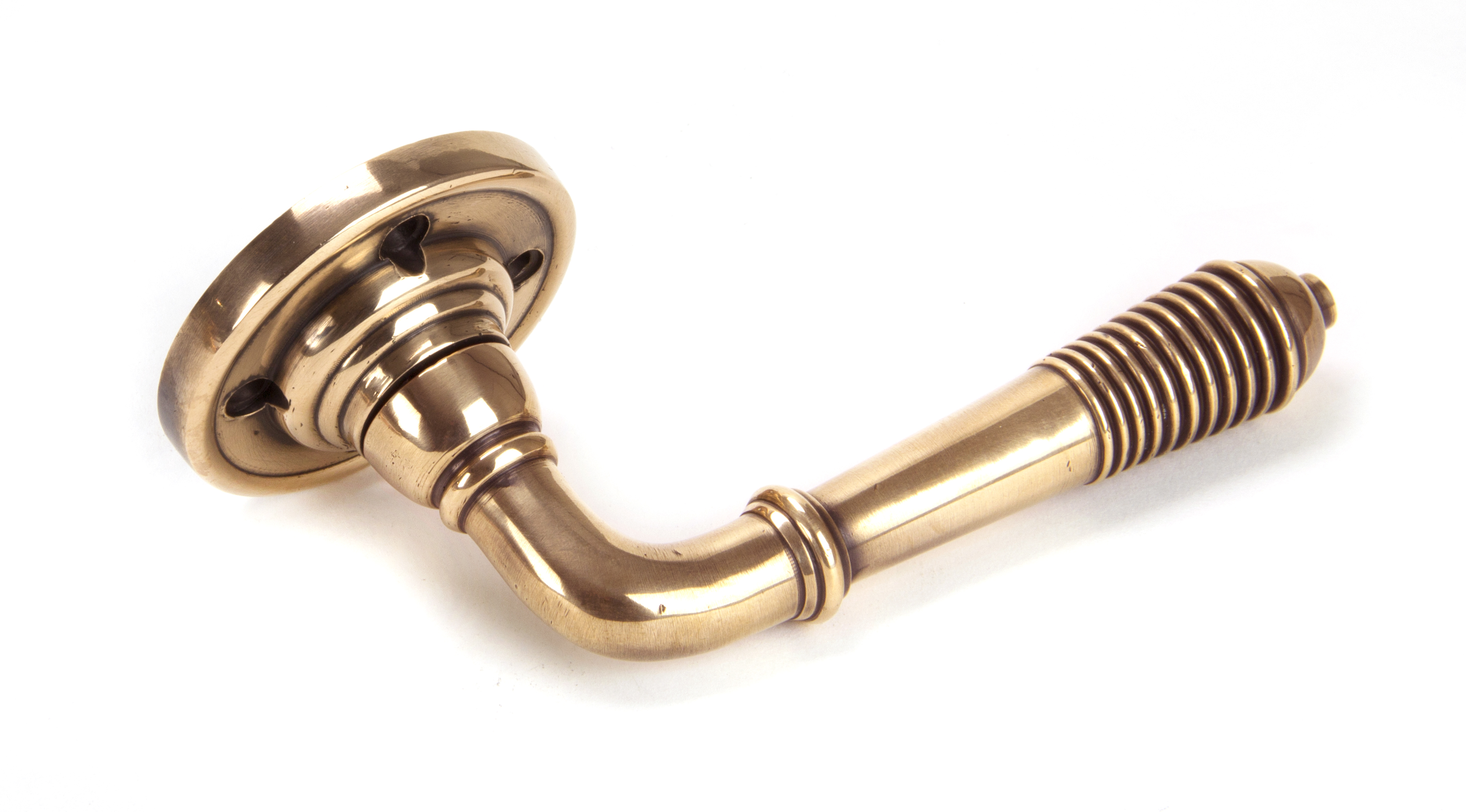 Reeded Lever on Rose Set