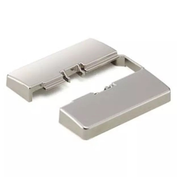 HD Concealed Cabinet Hinge Mounting Plate Cover - Nickel