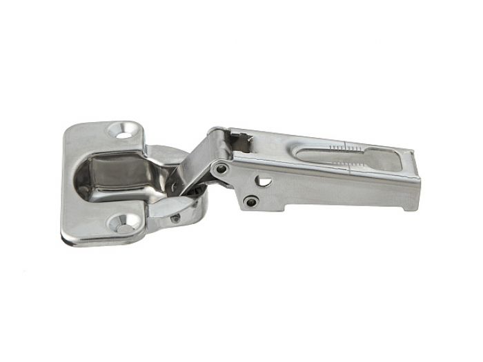 100 Degree 304 Grade Stainless Concealed Hinge for 19mm Overlay