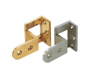 Brass Overlay Pivot Hinge - Polished Brass
