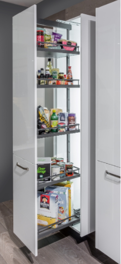 Kesseböhmer Anthracite Style Full Larder Pull-out for 400mm Cabinets