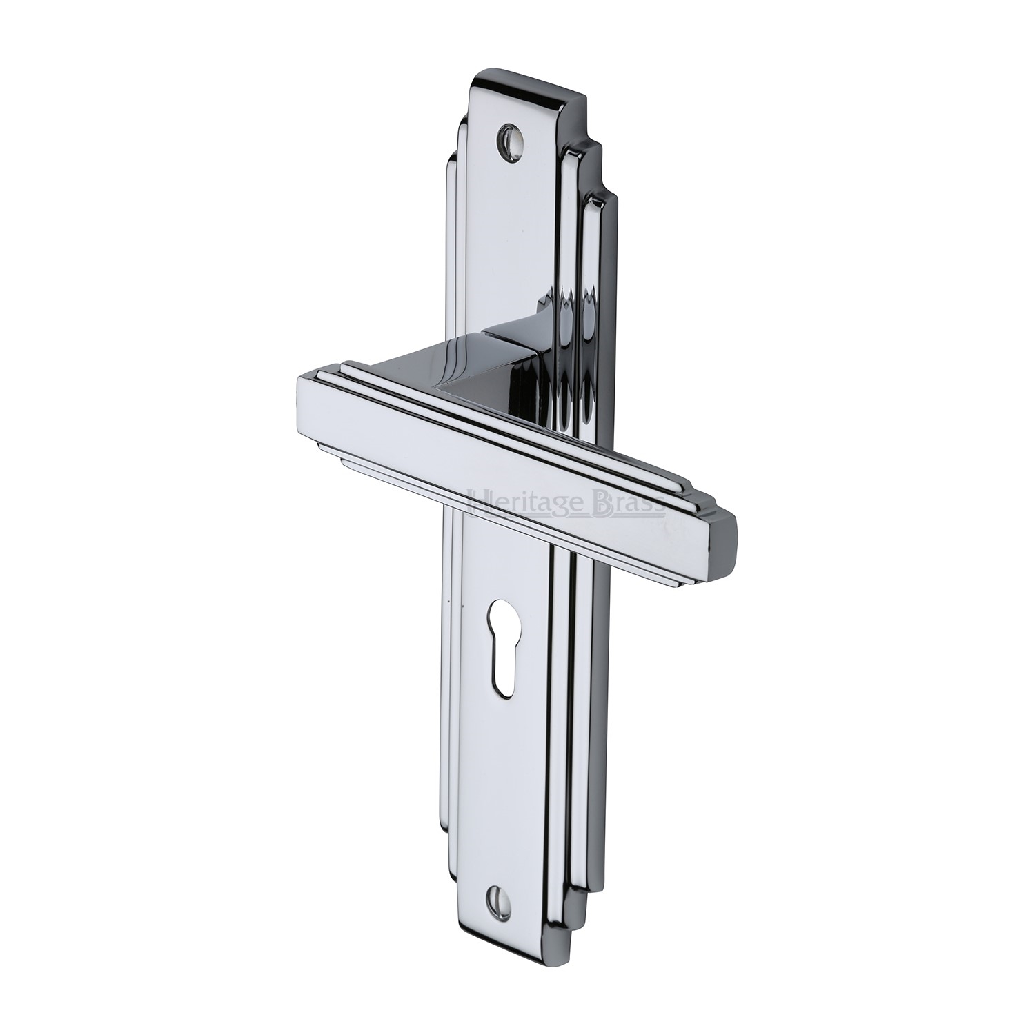 Heritage Brass Door Handle Lever Lock Astoria Design
