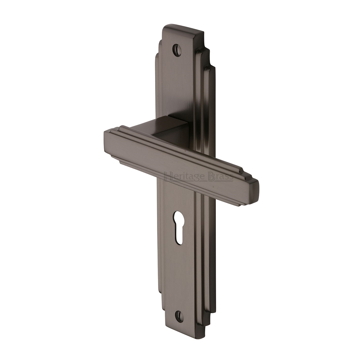 Heritage Brass Door Handle Lever Lock Astoria Design