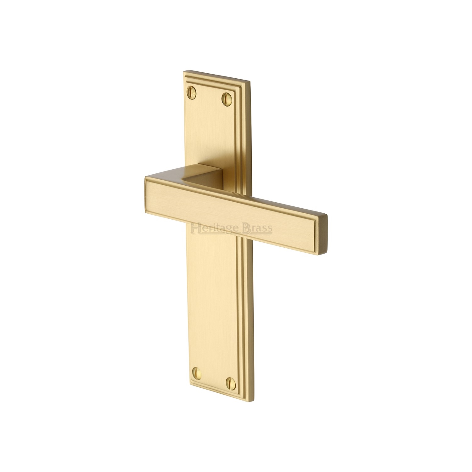 Heritage Brass Door Handle Lever Latch Atlantis Design