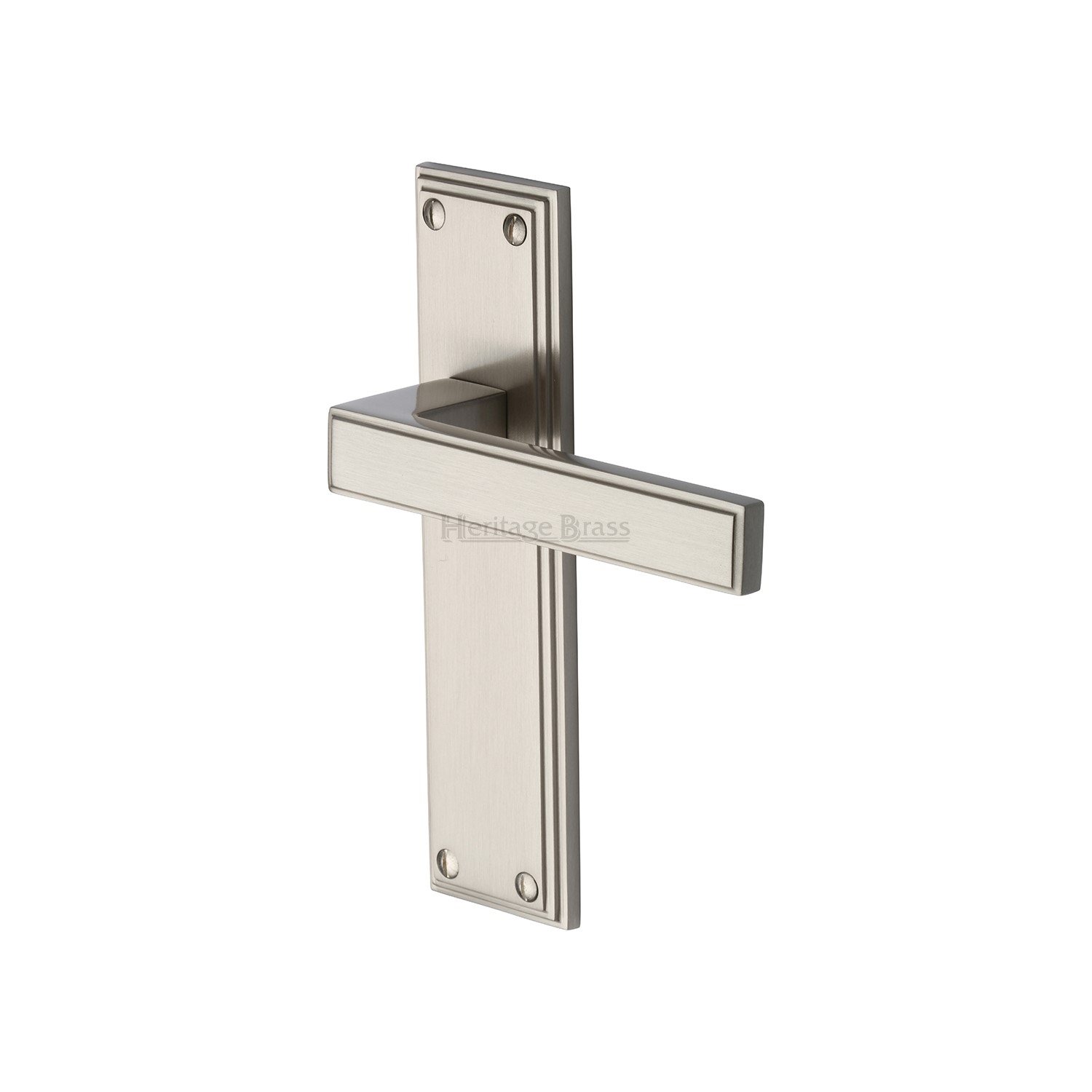 Heritage Brass Door Handle Lever Latch Atlantis Design