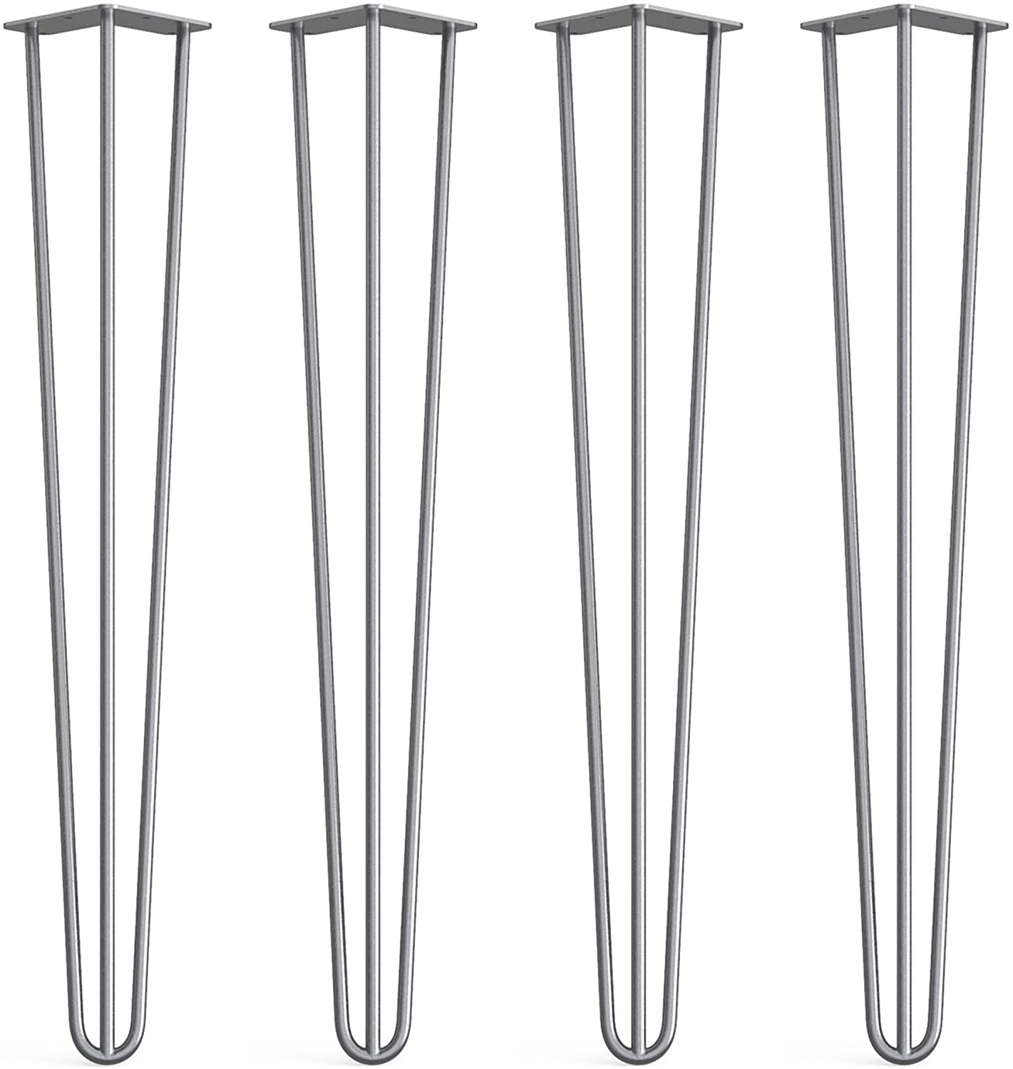 Sturdy 3 Rod Steel Hairpin Table Legs 710mm