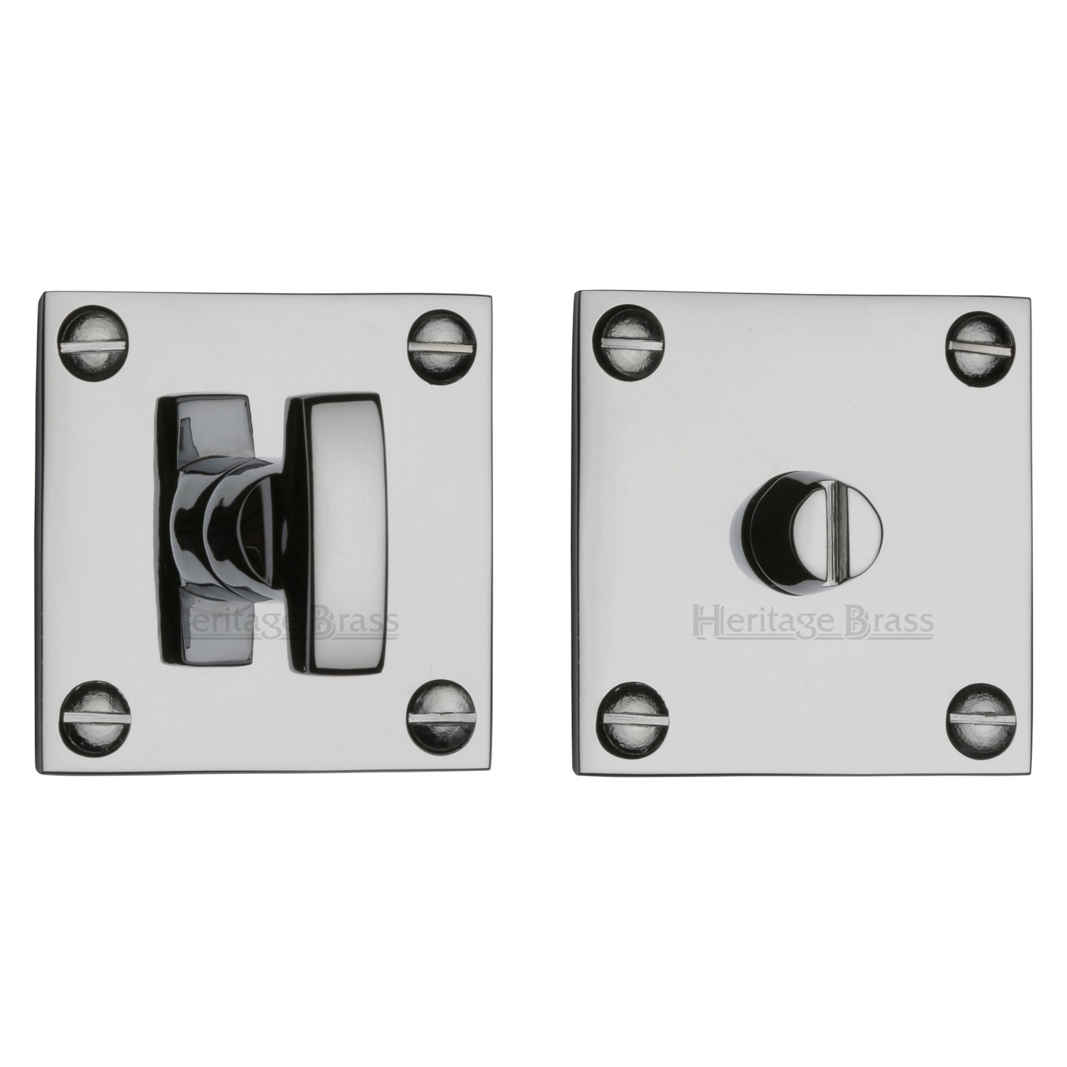 Heritage Brass Square Low profile Thumbturn & Emergency Release
