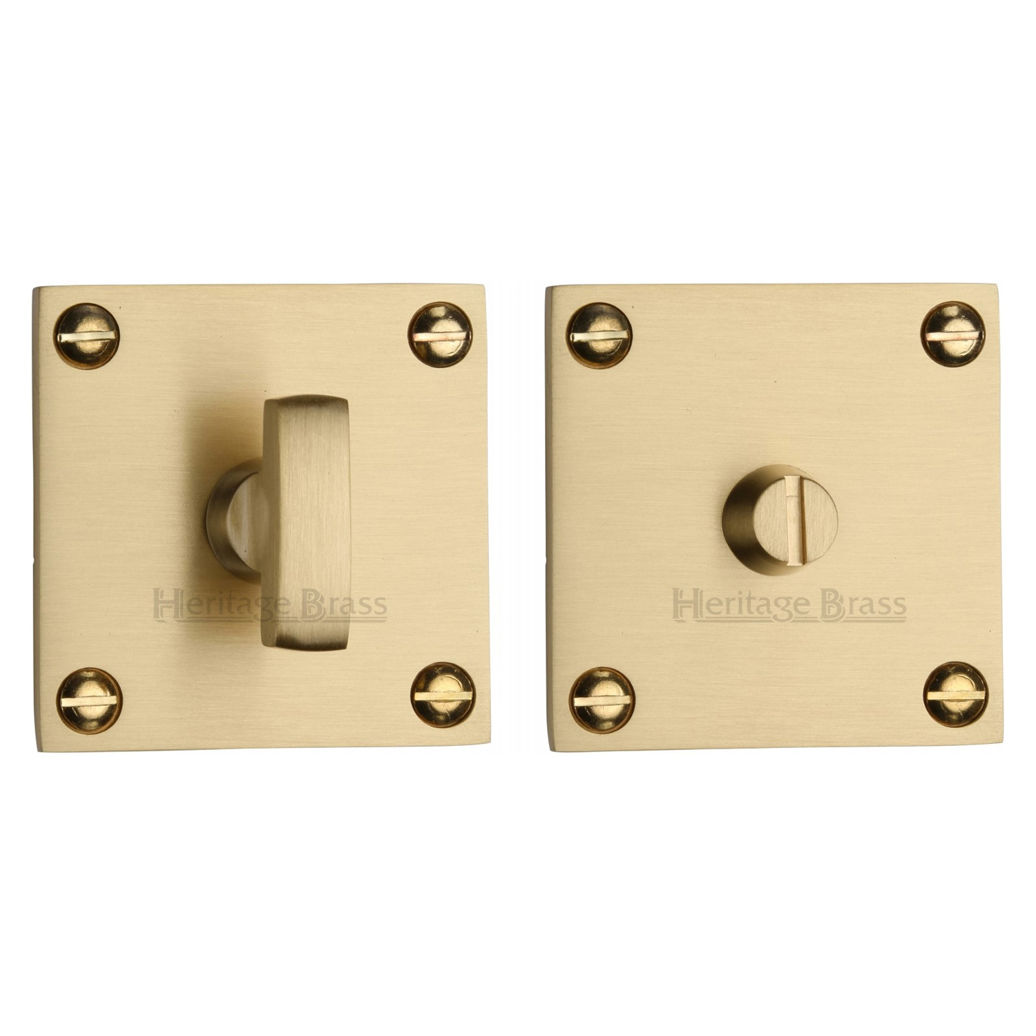 Heritage Brass Square Low profile Thumbturn & Emergency Release