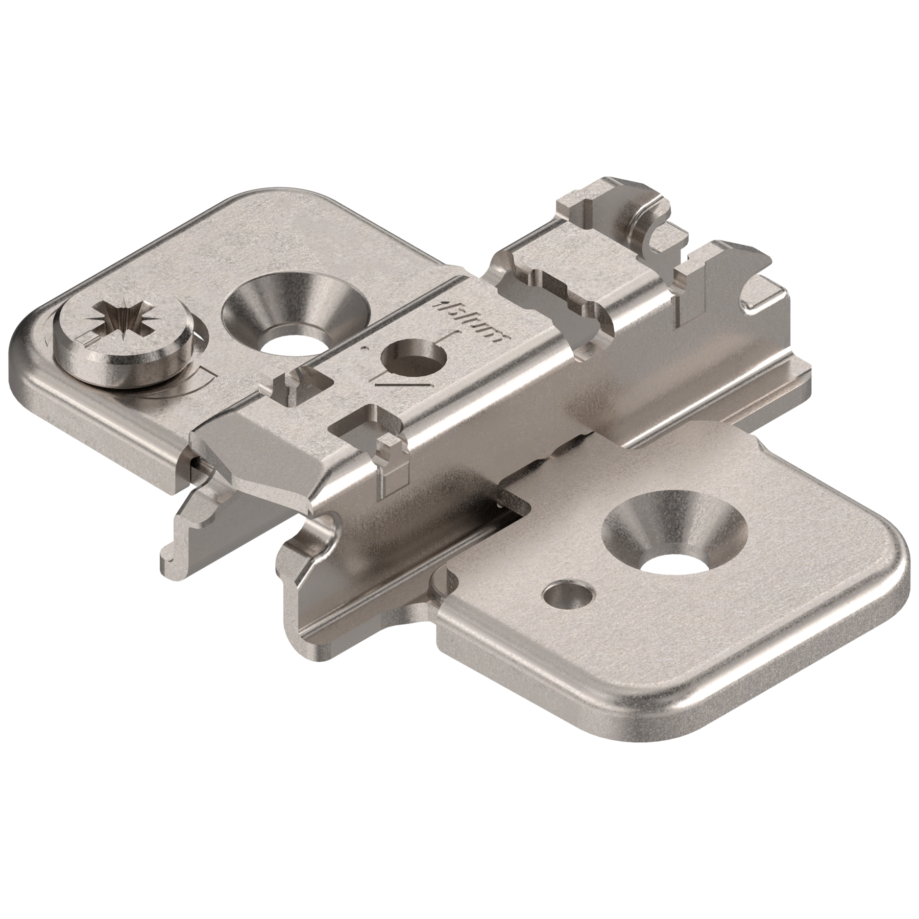 Clip Top Cruciform Cam Adjustable Mounting Plate - 3mm