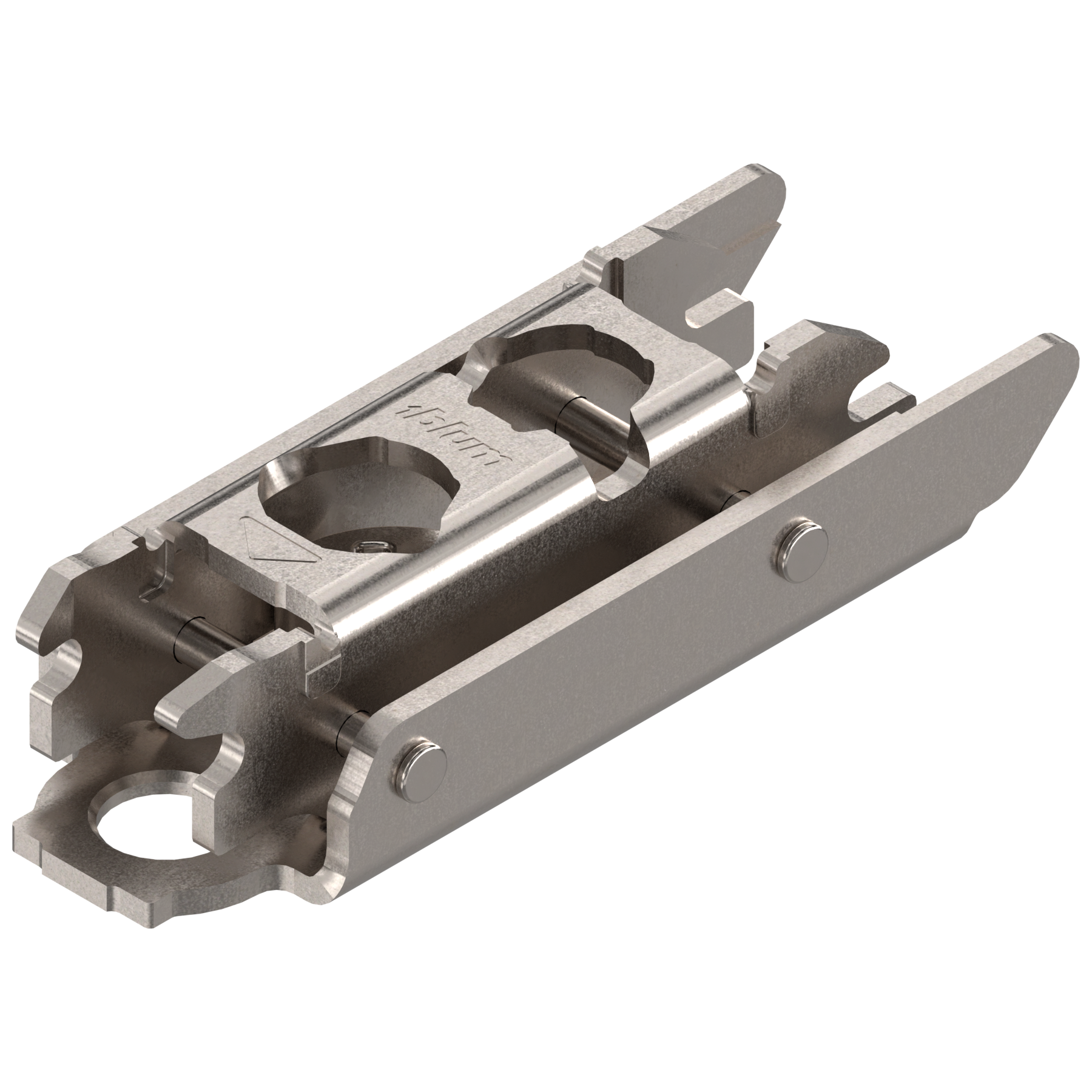 Clip Top Horizontal Cam Adjustable Mounting Plate - 3mm - Nickel Plate - Austrian