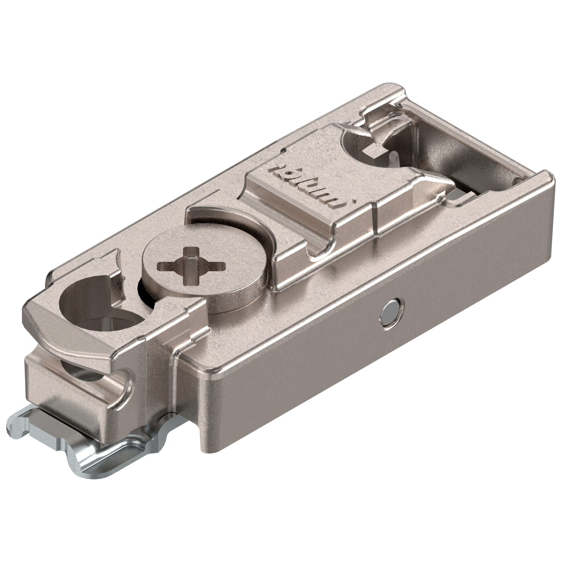 Blum Clip Top Mounting Plate - Inline Cam Die Cast - Nickel