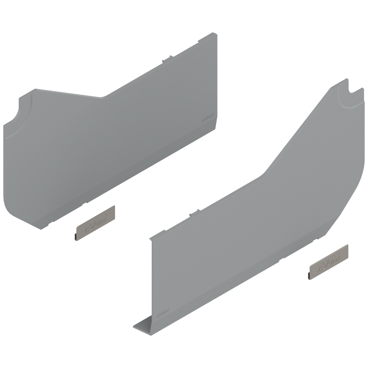 Blum Aventos HL Lift System Cover Cap Set - Light Grey