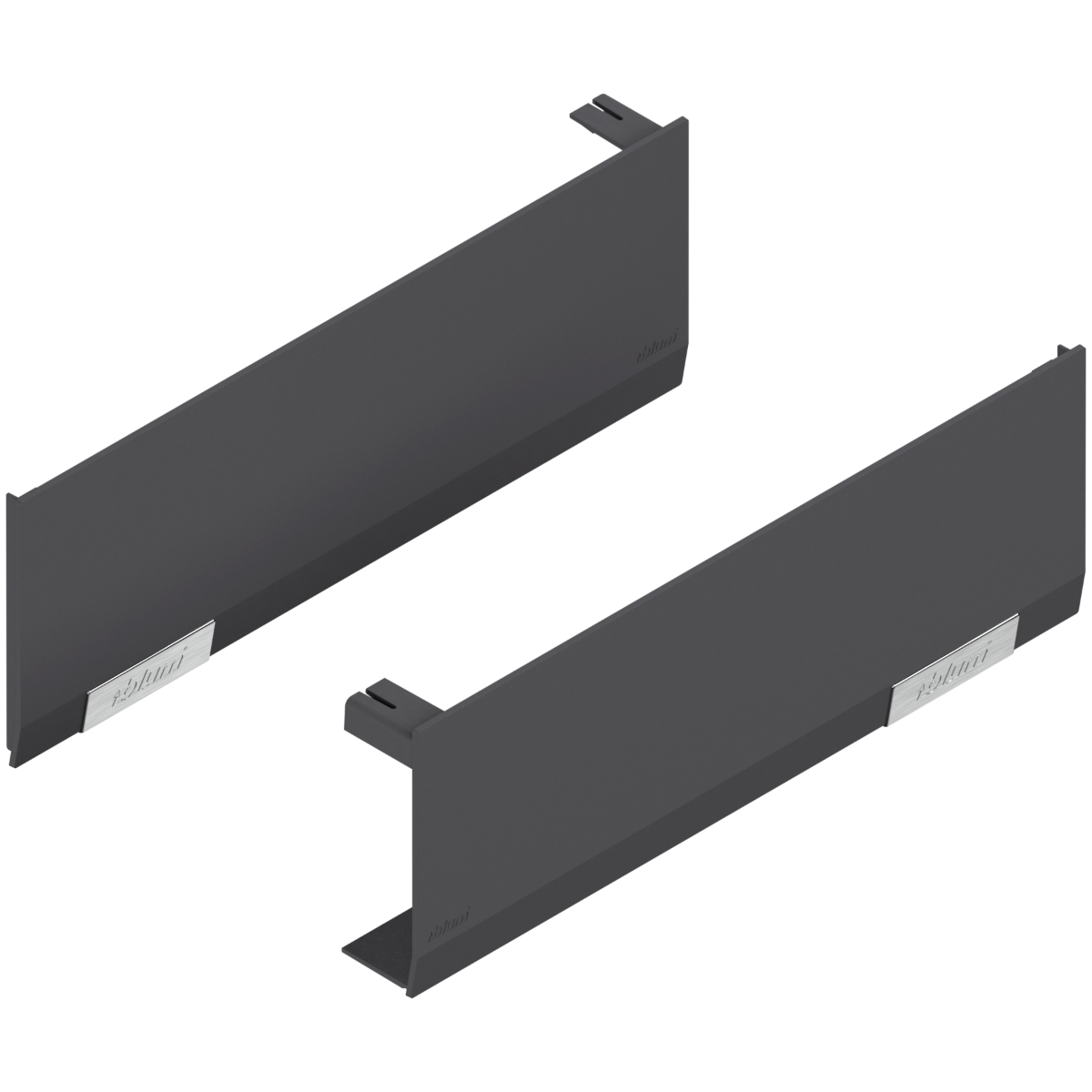 Blum Aventos Top Cover Cap Set - Suitable for HL/HF/HS Lift Systems - Dark Grey