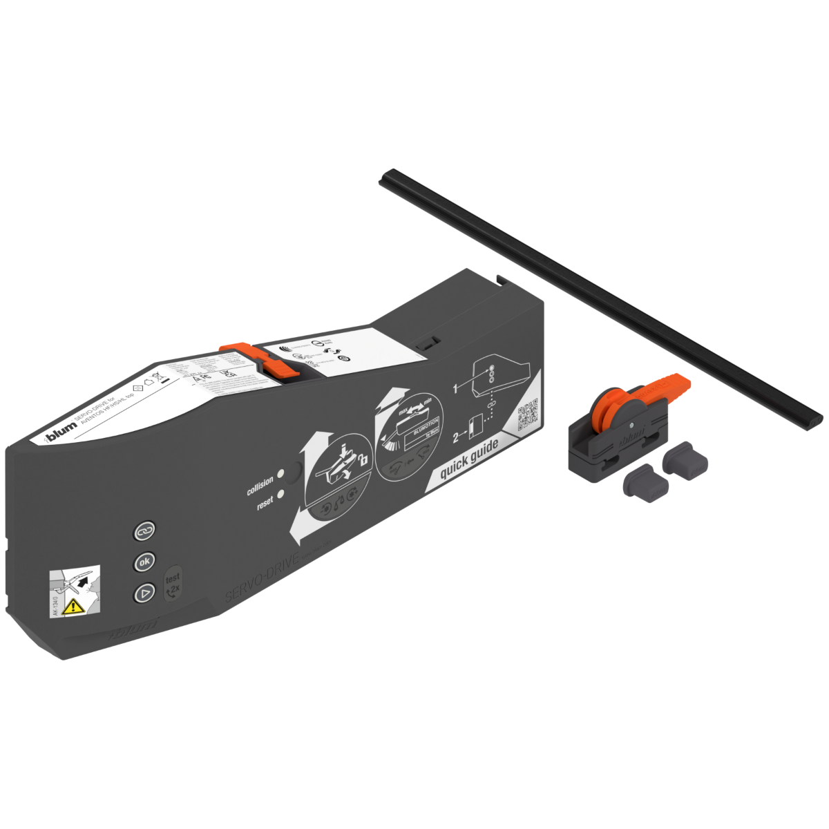 Blum Aventos Servo-Drive Motor Pack - For HL, HS & HF Top Lift Systems - Deep Grey