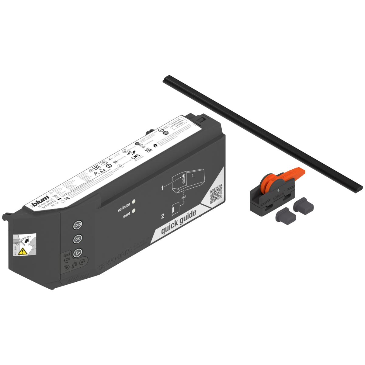 Blum Aventos Servo-Drive Motor Pack - For HK Top Lift System - Deep Grey