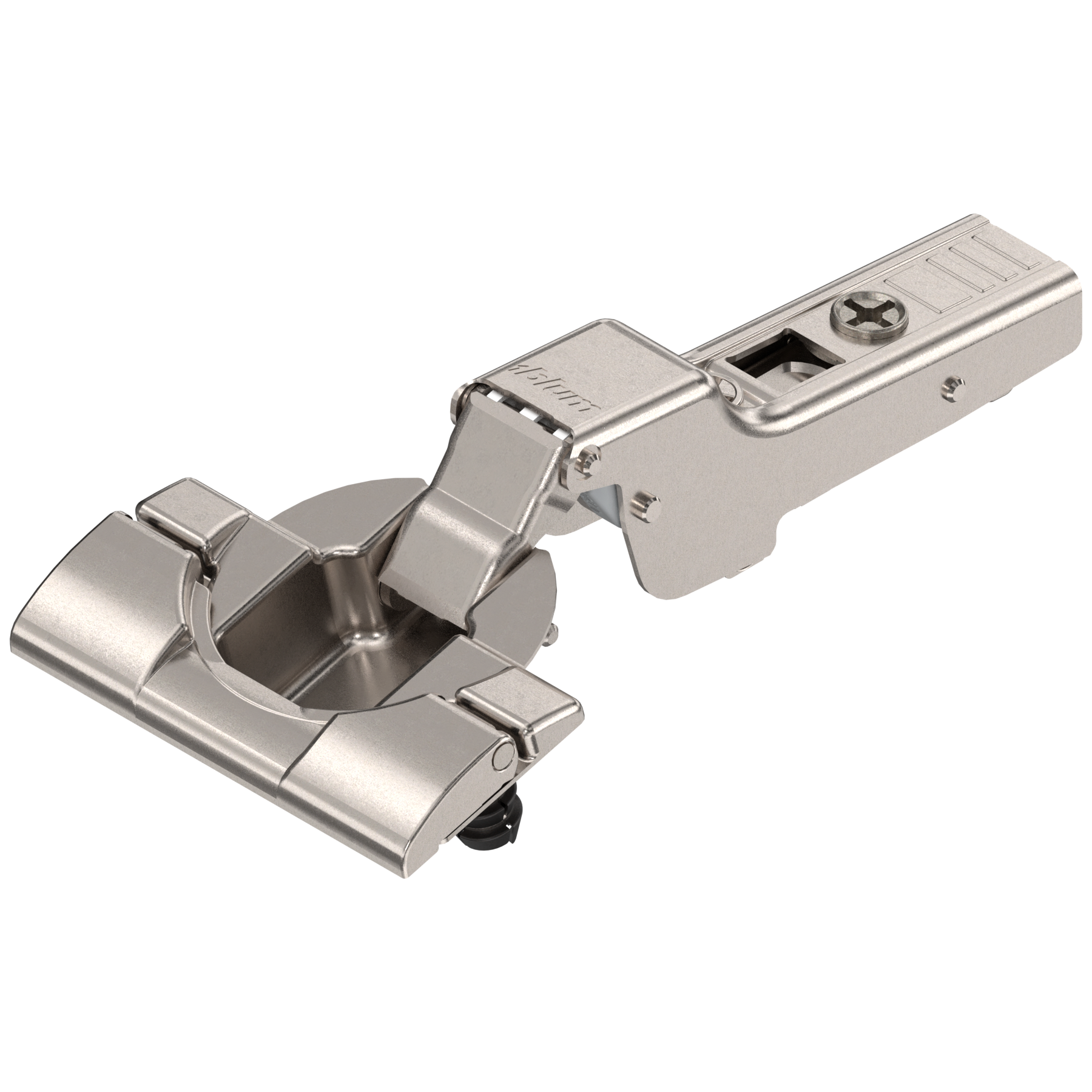 Blum Clip Top Hinge - 110°  Half Overlay  Unsprung - Nickel