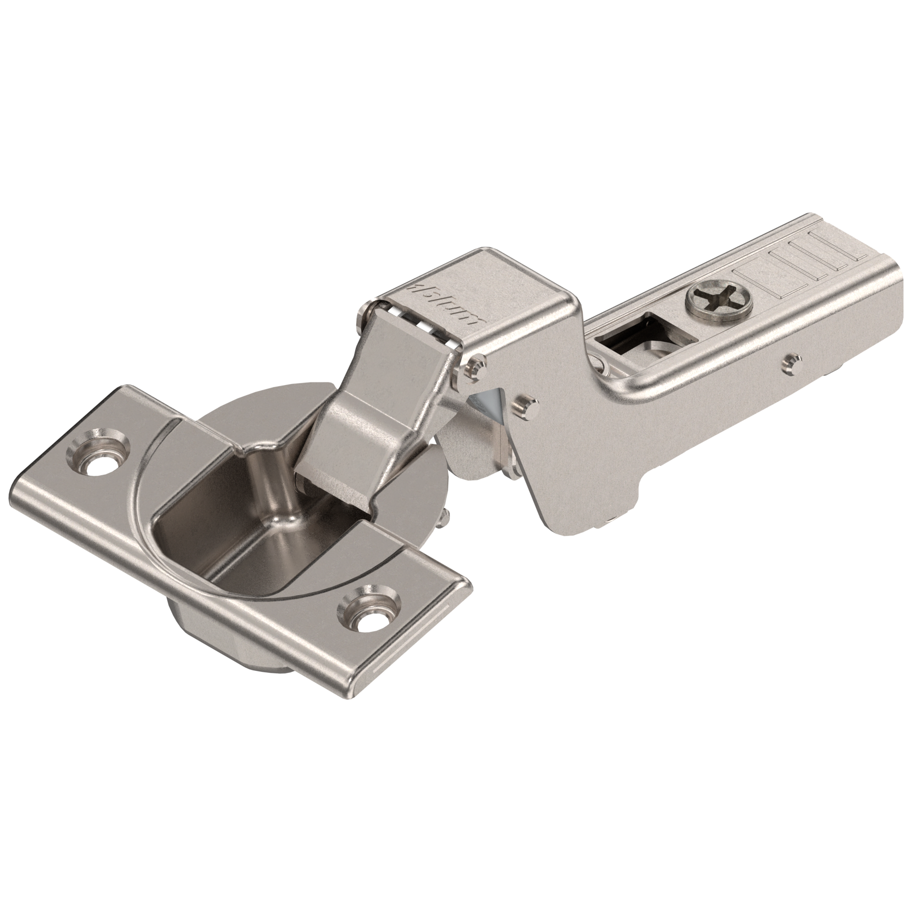 Blum Clip Top Hinge - 110° - Screw-on Boss - Inset - Unsprung - Nickel Plate