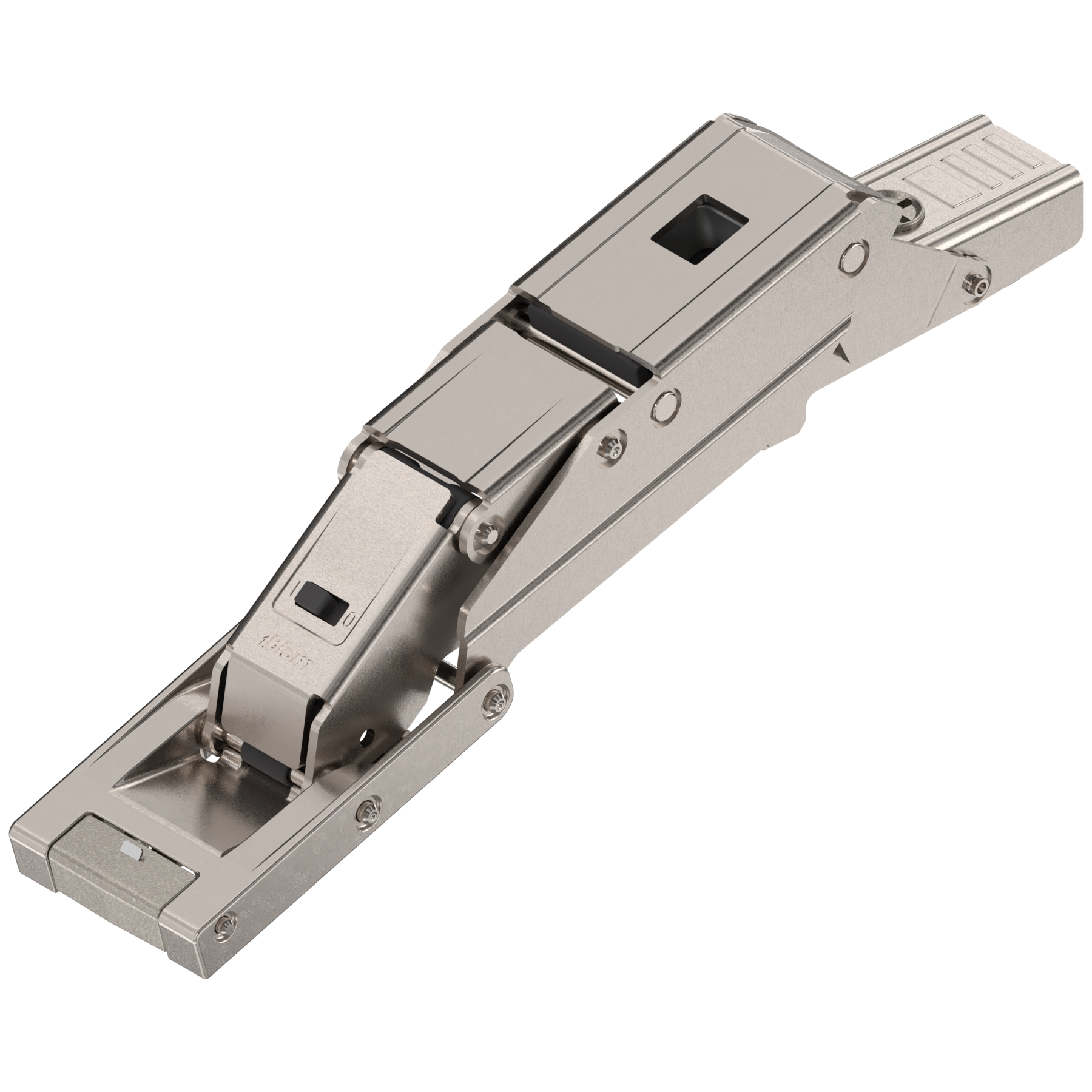 Blum Clip Top Hinge inc Blumotion - 110° - Cristallo - Glue-on Boss - Overlay - Sprung - Nickel Plate