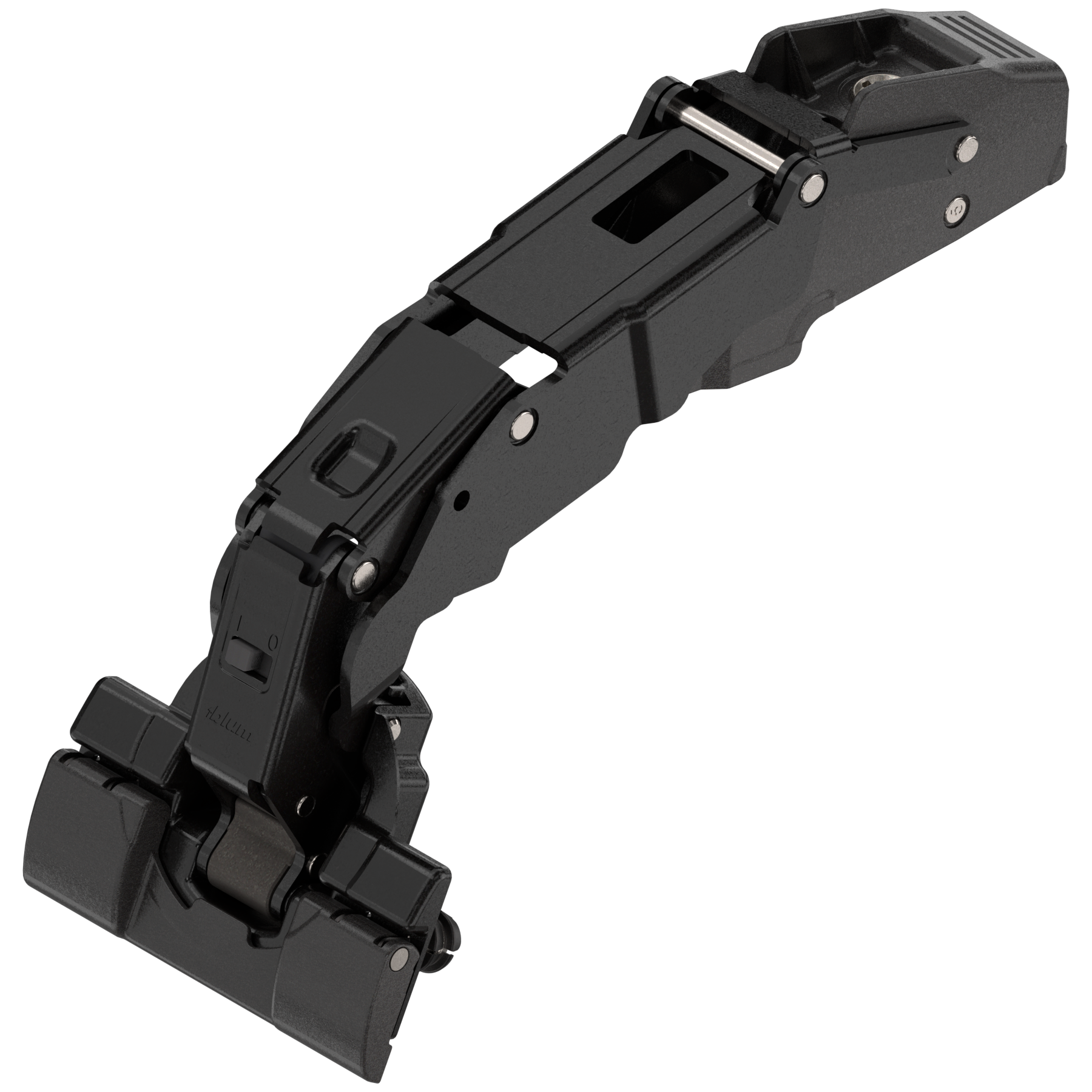 Blum Clip Top Hinge - 155° Nil Protrusion Half Overlay BLUMOTION Sprung - Onyx Black