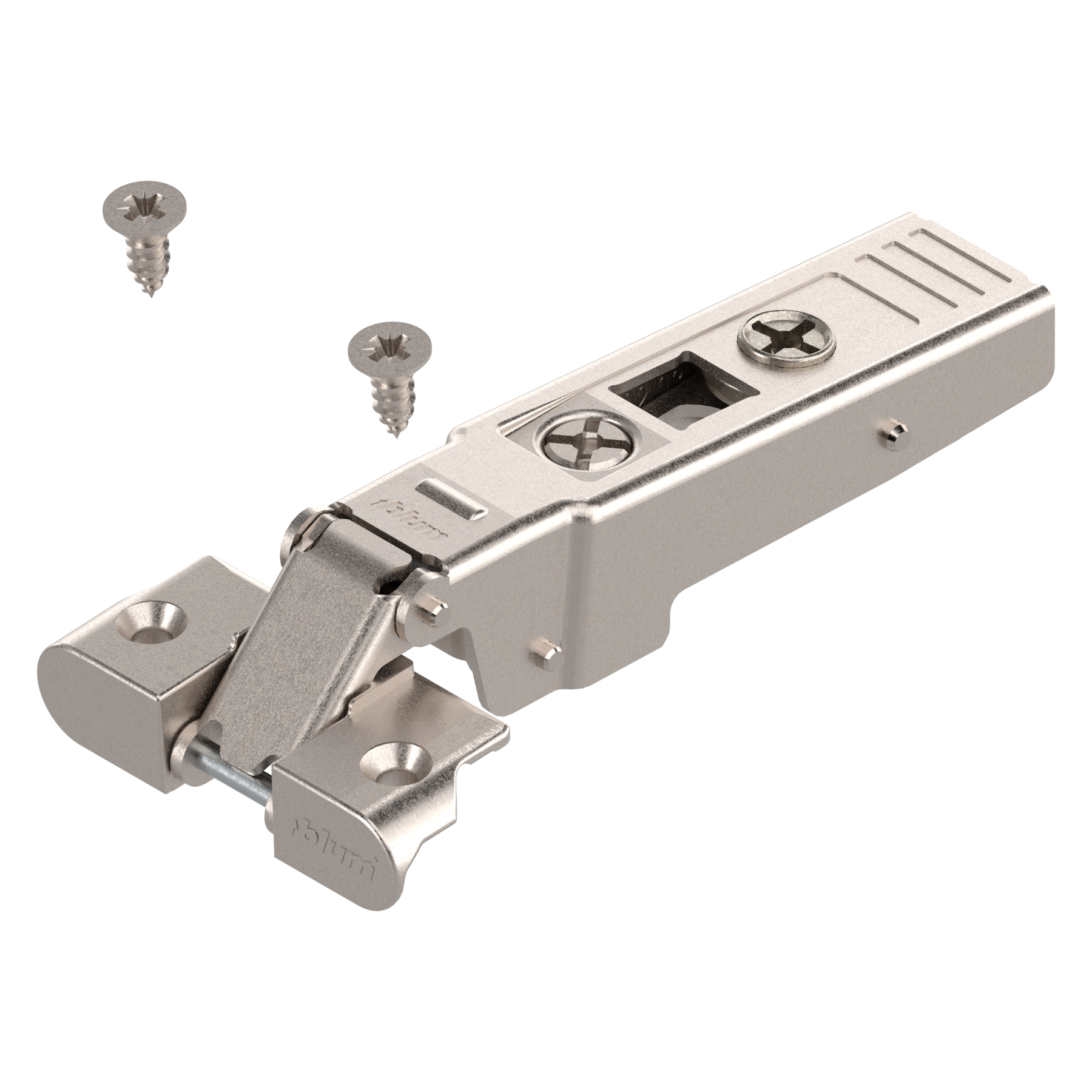 Blum Clip Top Hinge - 95° Aluminum Door Overlay Sprung - Nickel