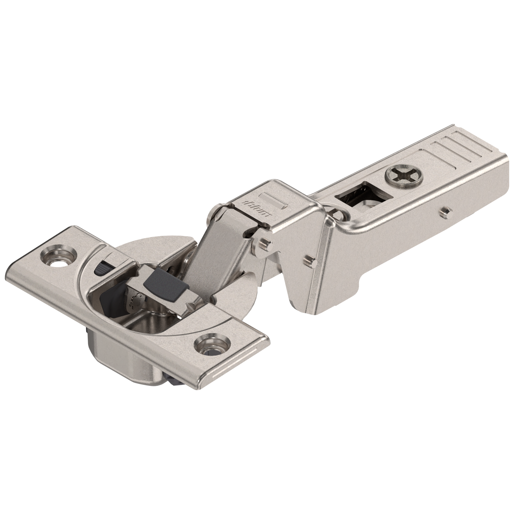 Blum Clip Top Hinge - 95° Thick Door Half Overlay Sprung - Nickel