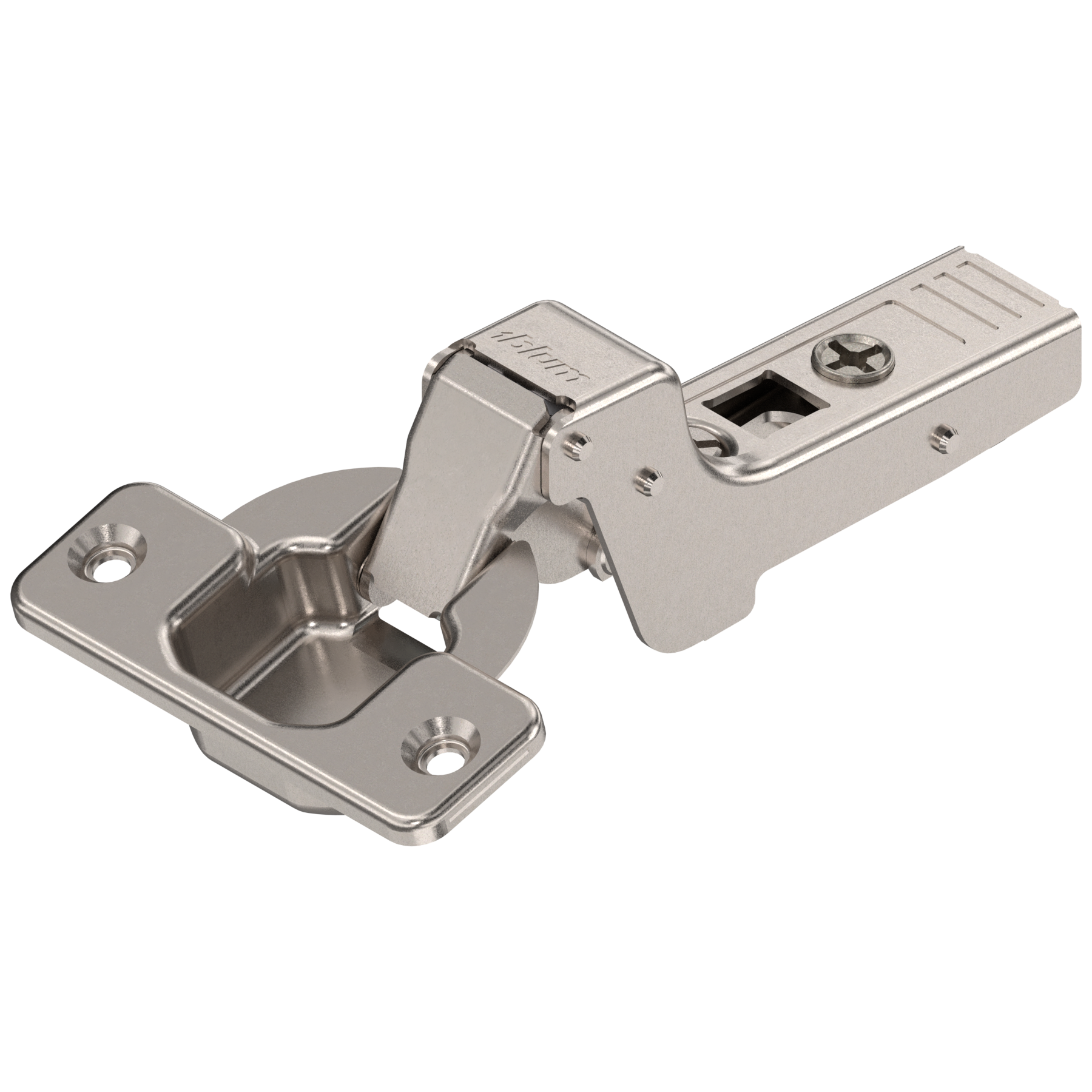 Blum Clip Top Hinge - 107° - Screw-on Boss - Inset - Sprung - Nickel Plate