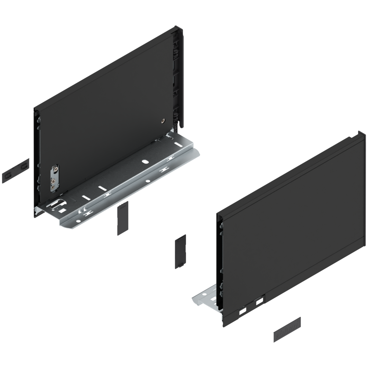 Blum Legrabox Drawer Side - 'C' Height (177.5mm) - Orion Grey