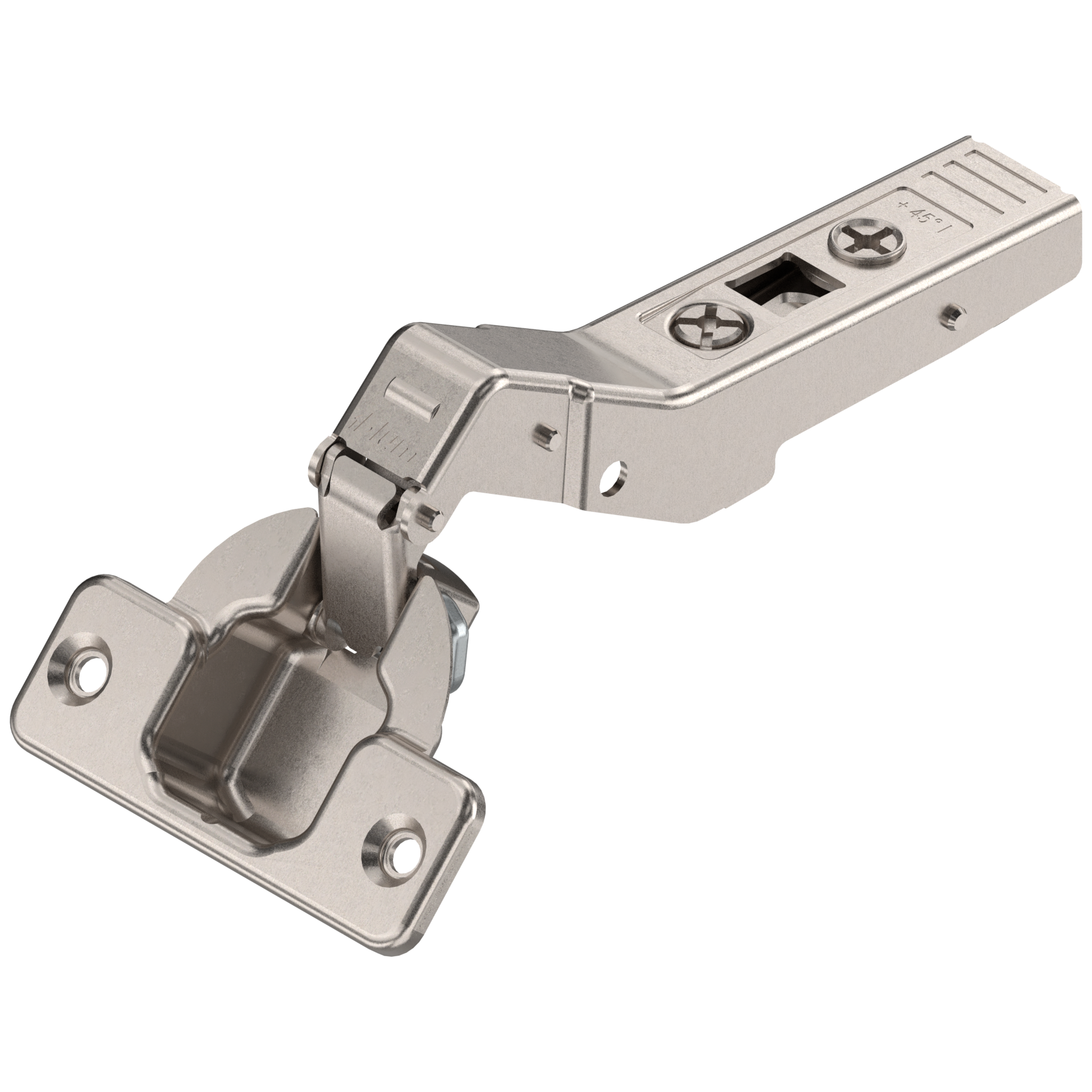 Blum Clip Top Hinge - 45° Half Overlay Unsprung - Nickel