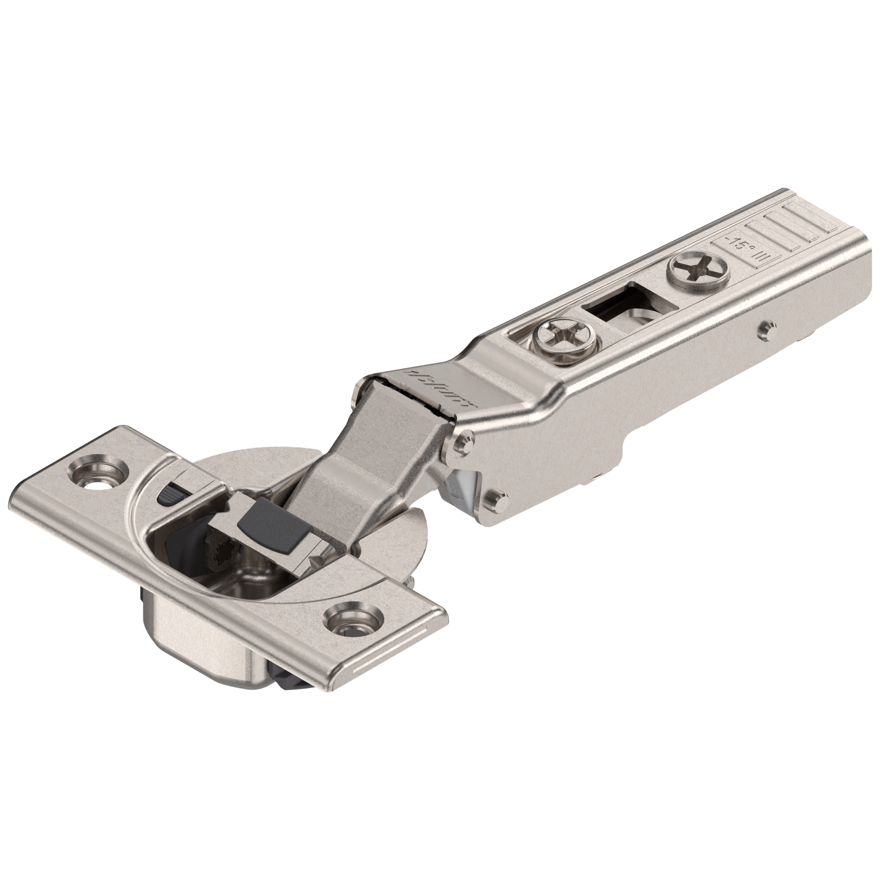 Blum Clip Top Hinge III - 15° Half Overlay BLUMOTION Sprung - Nickel