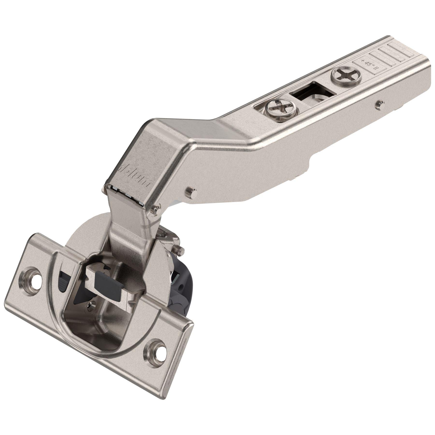 Blum Clip Top Hinge II - 45° Half Overlay BLUMOTION Sprung - Nickel