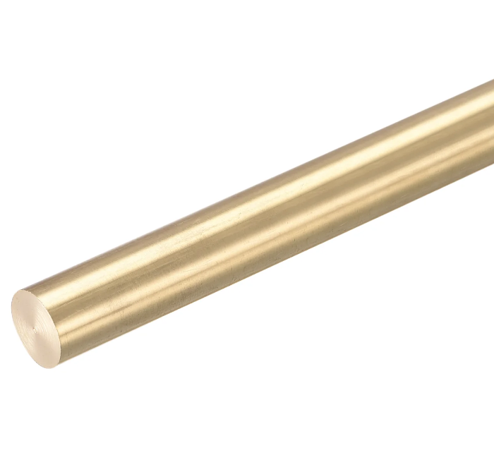 Premium Round Solid Brass Wardrobe Rail - 12mm Diameter Ø