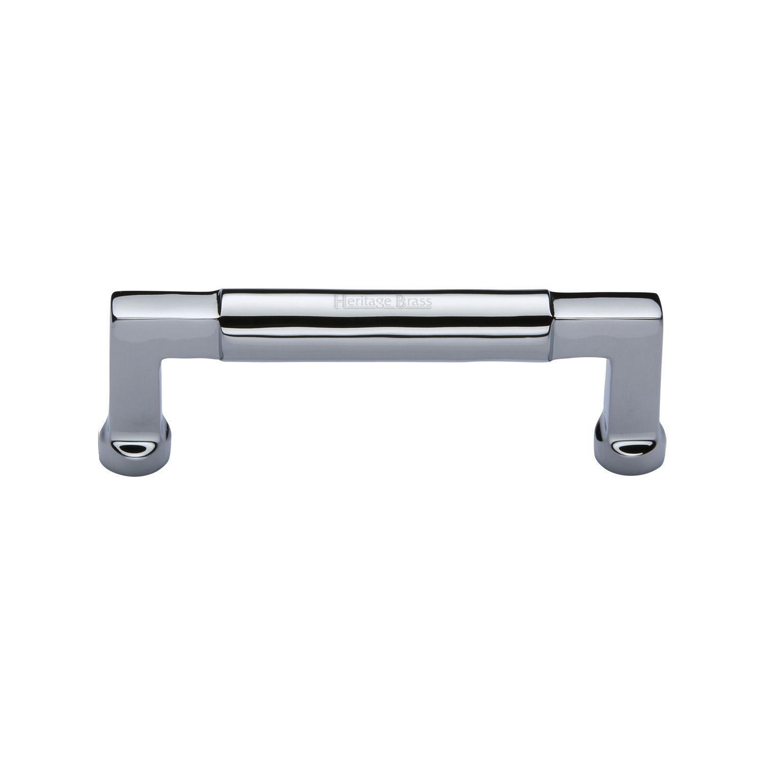 Heritage Brass Cabinet Pull Bauhaus Design 101mm c/c
