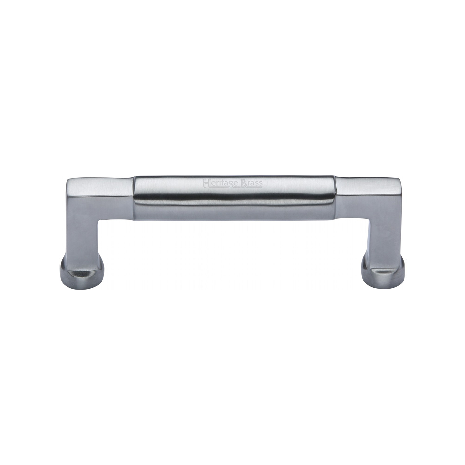 Heritage Brass Cabinet Pull Bauhaus Design 101mm c/c