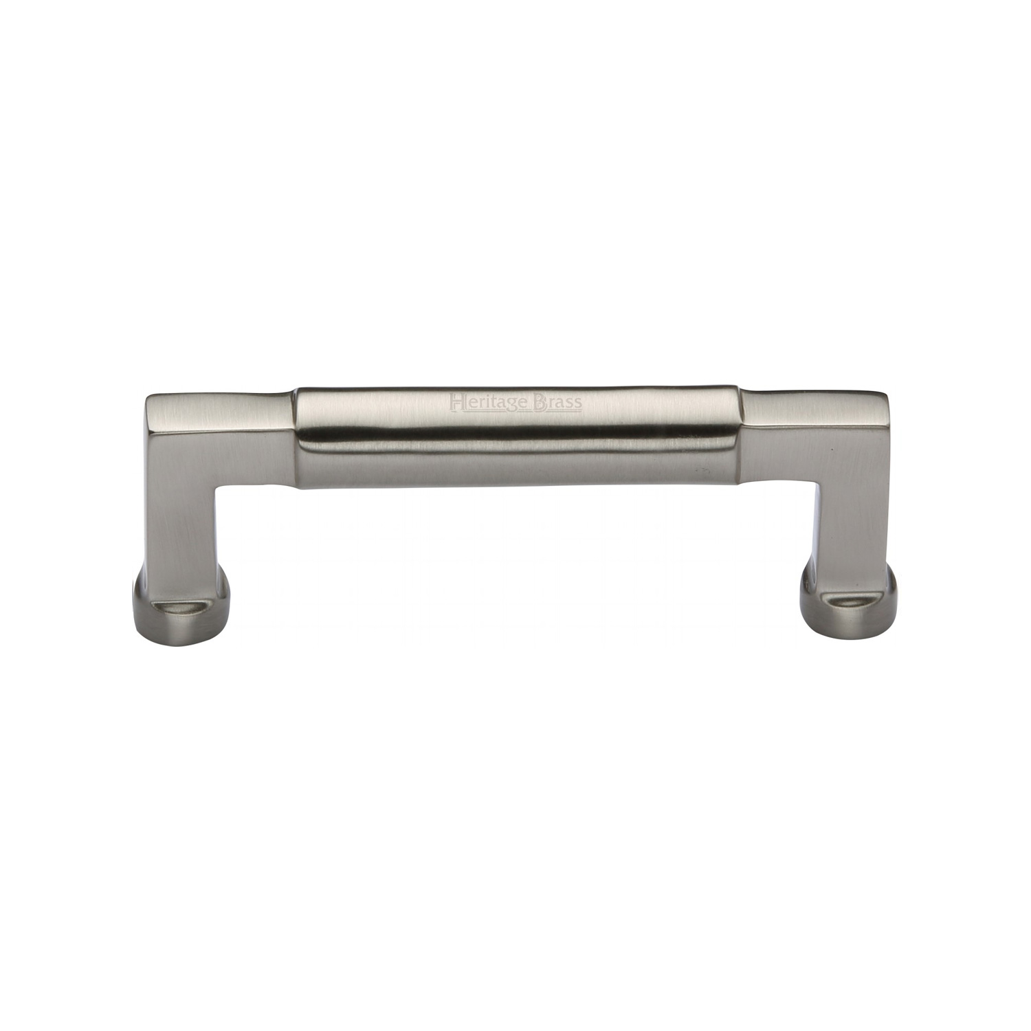 Heritage Brass Cabinet Pull Bauhaus Design 101mm c/c
