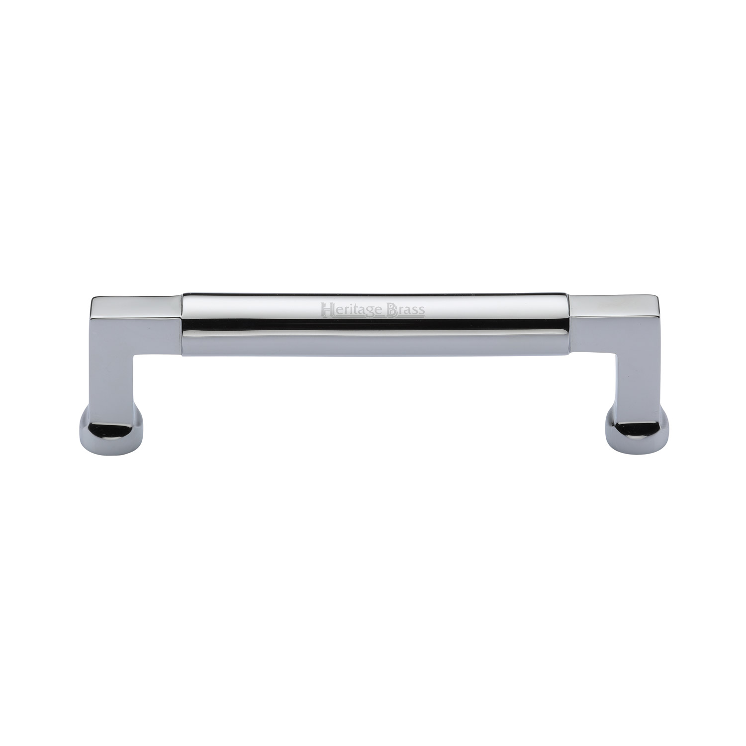Heritage Brass Cabinet Pull Bauhaus Design 128mm c/c