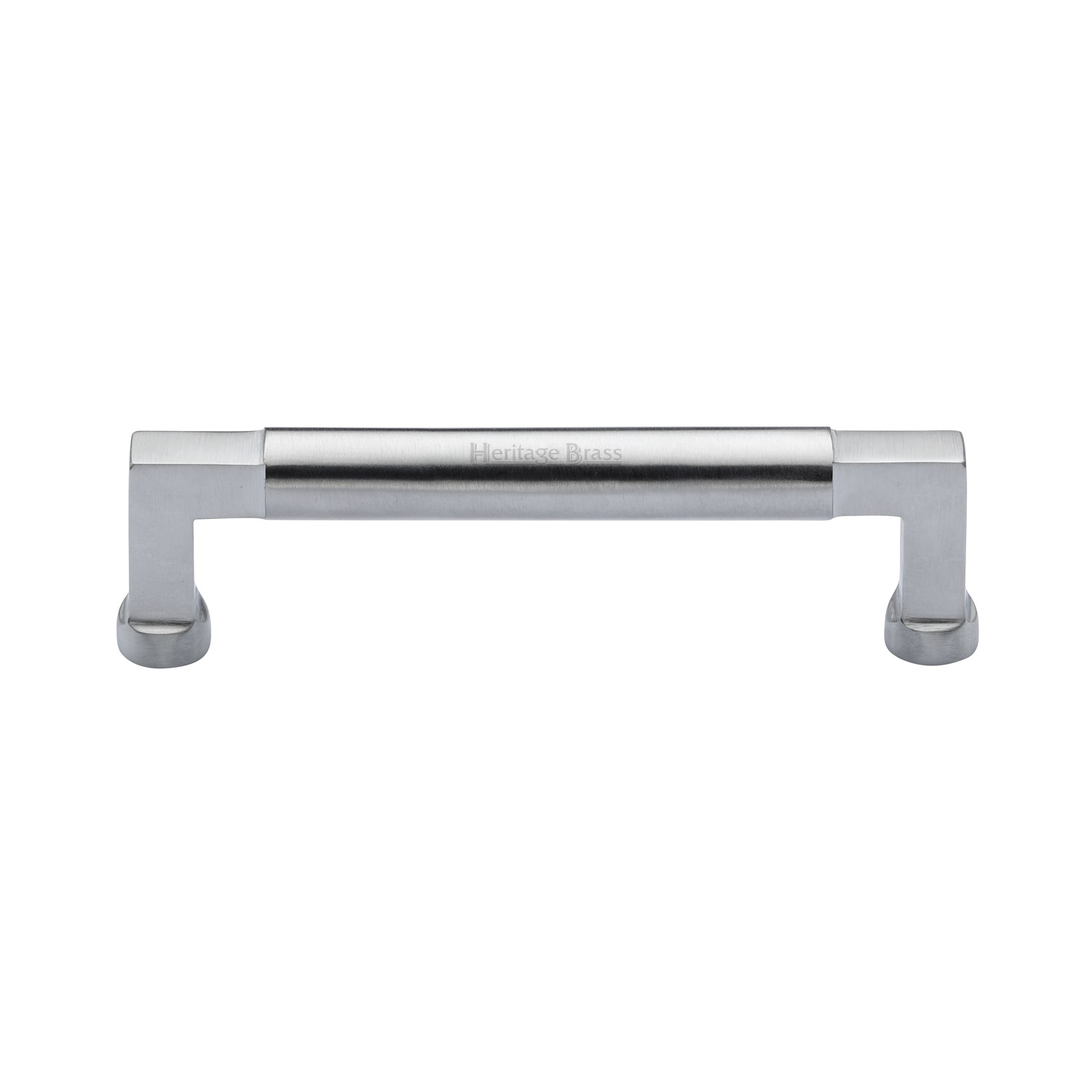 Heritage Brass Cabinet Pull Bauhaus Design 128mm c/c