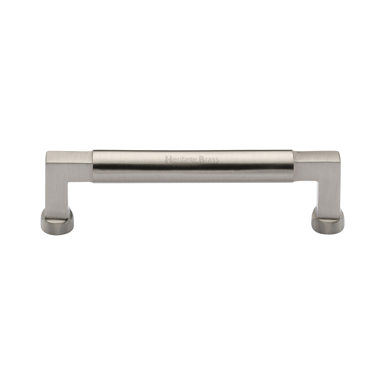 Heritage Brass Cabinet Pull Bauhaus Design 128mm c/c