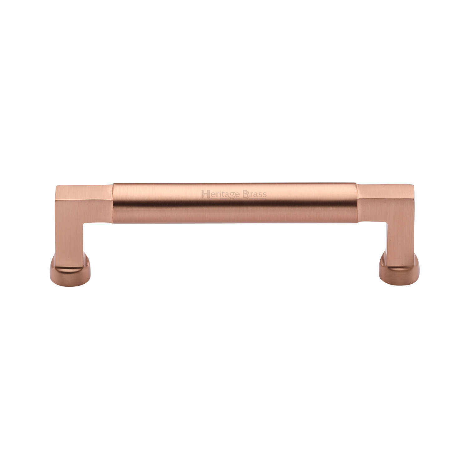 Heritage Brass Cabinet Pull Bauhaus Design 128mm c/c