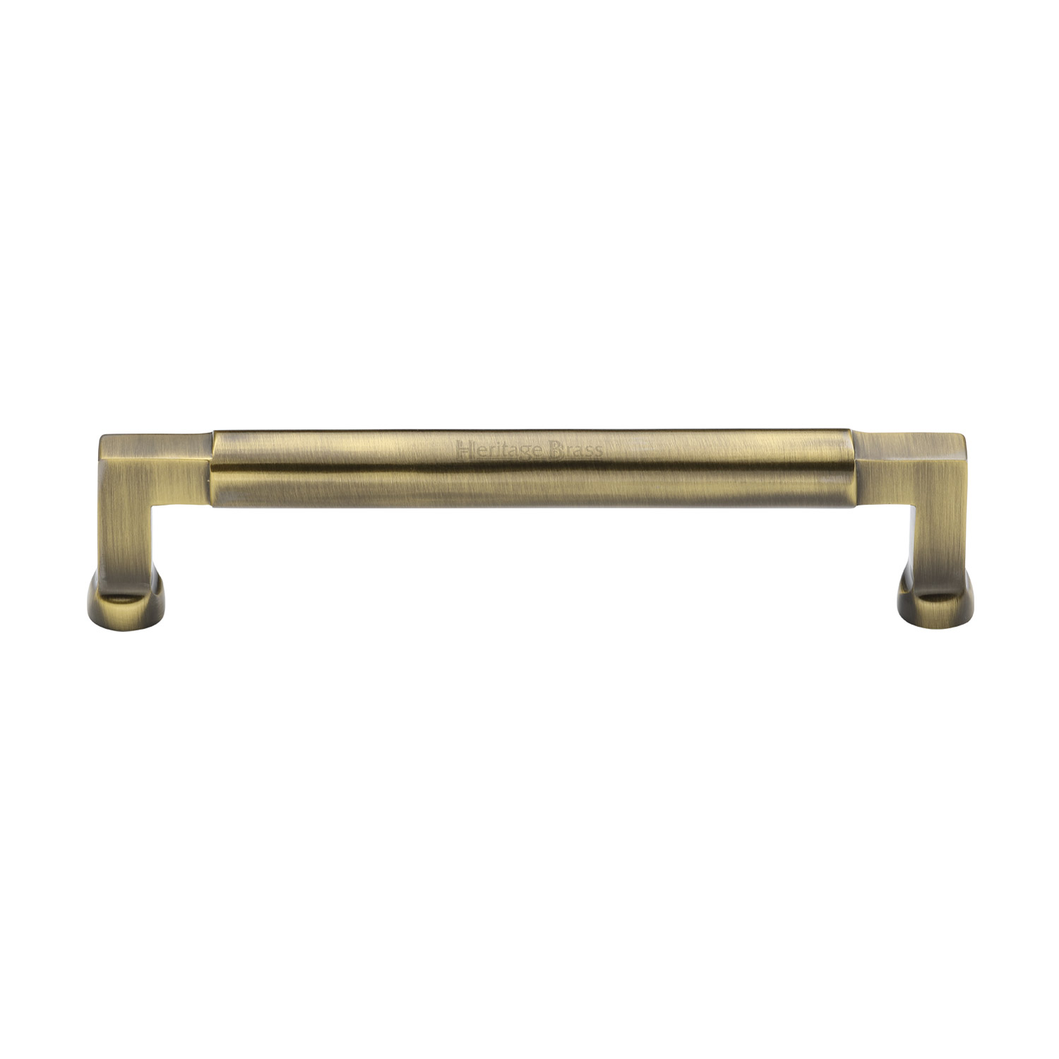 Heritage Brass Cabinet Pull Bauhaus Design 160mm c/c