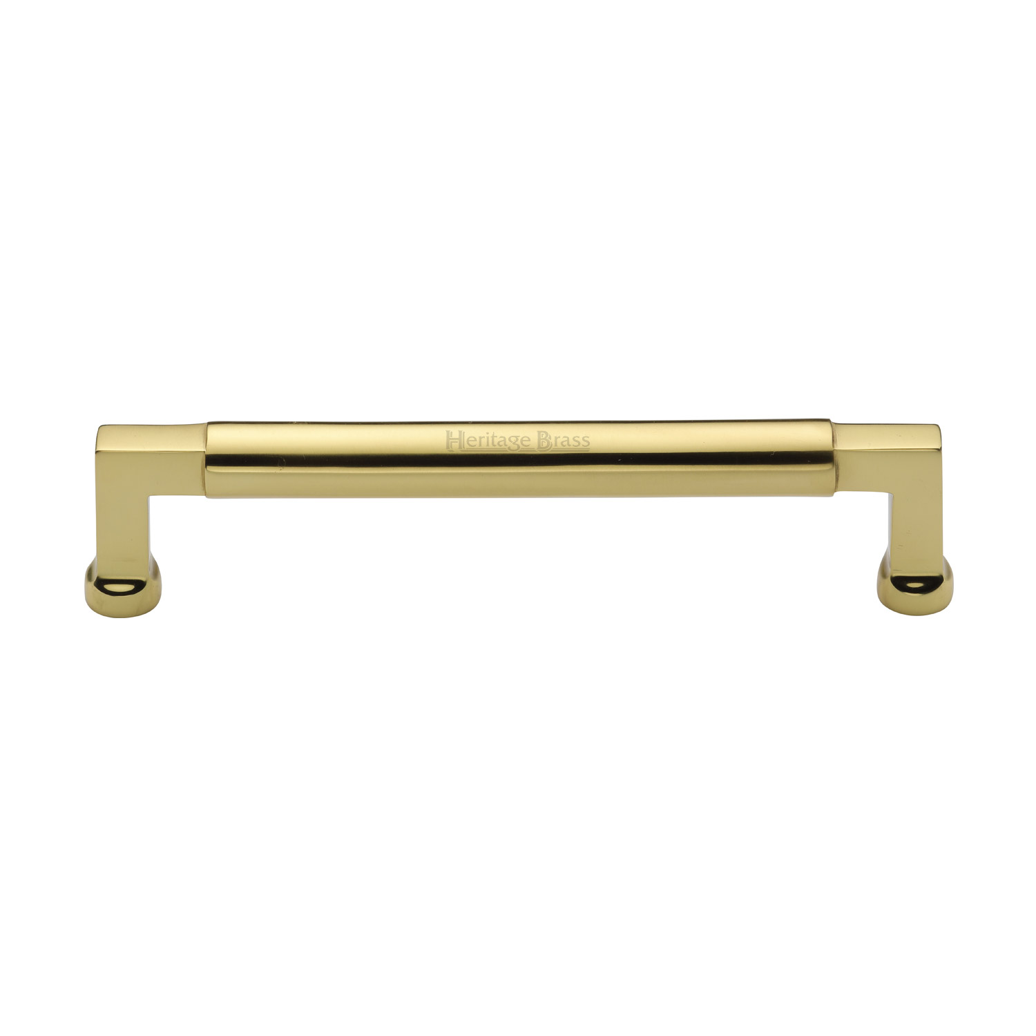 Heritage Brass Cabinet Pull Bauhaus Design 160mm c/c