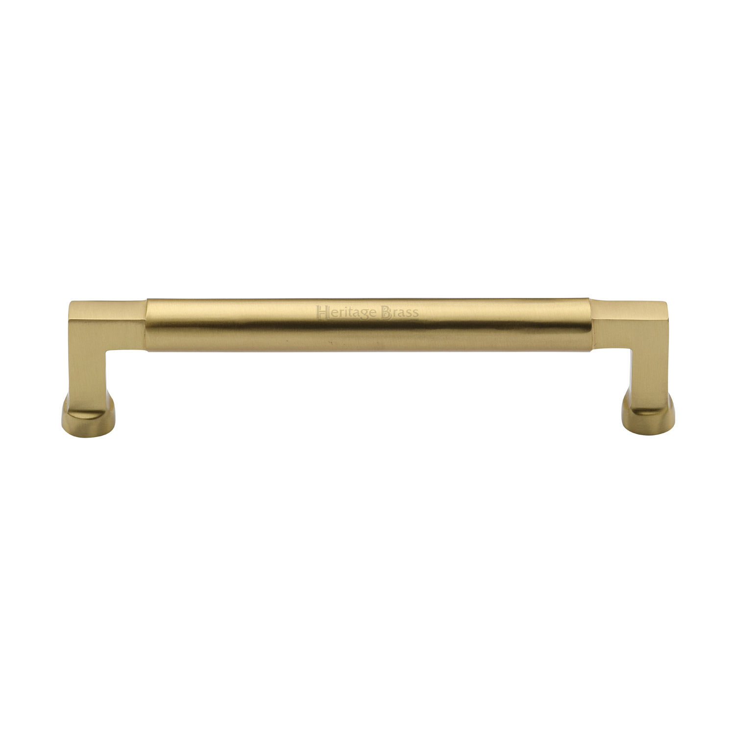 Heritage Brass Cabinet Pull Bauhaus Design 160mm c/c