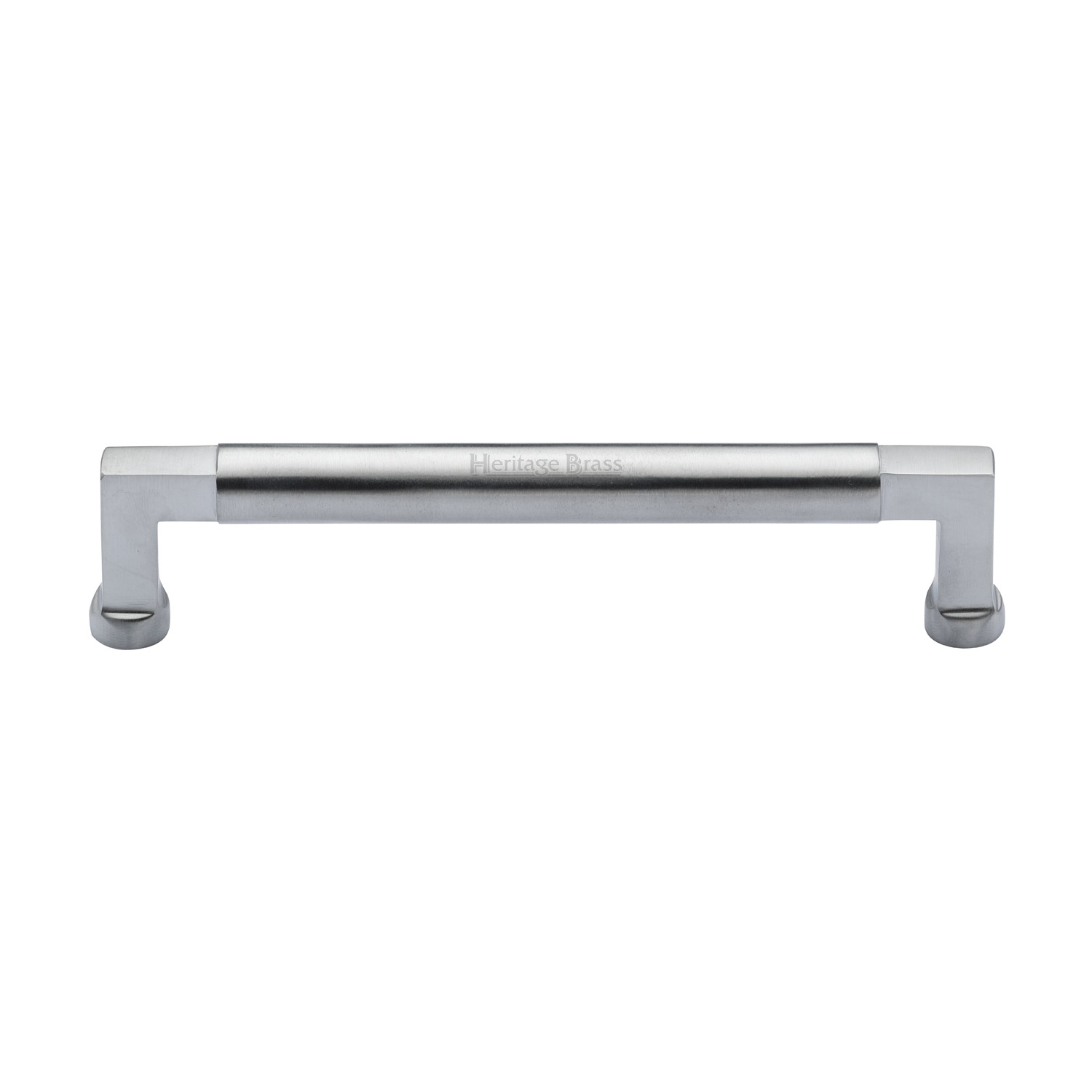 Heritage Brass Cabinet Pull Bauhaus Design 160mm c/c