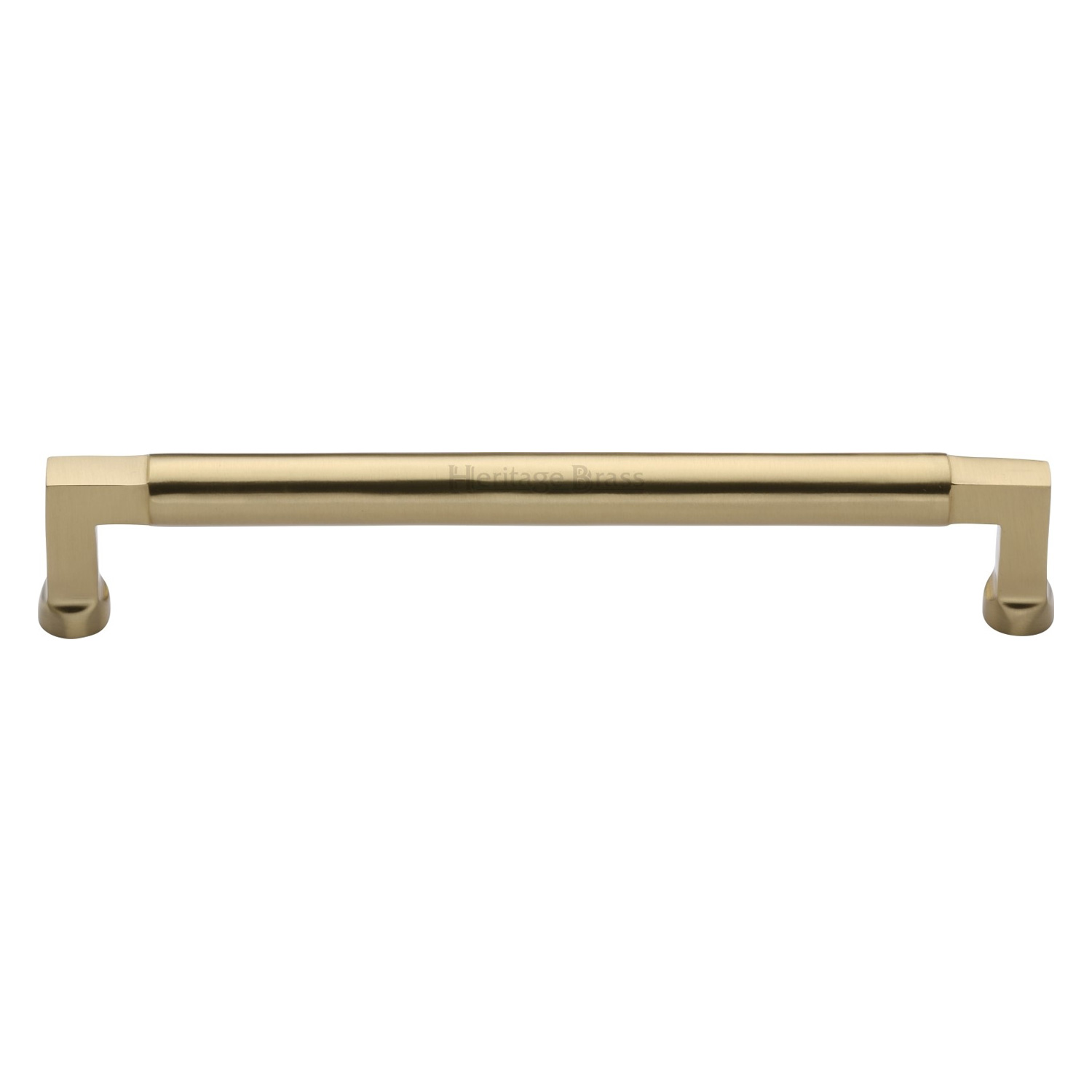 Heritage Brass Cabinet Pull Bauhaus Design 203mm c/c