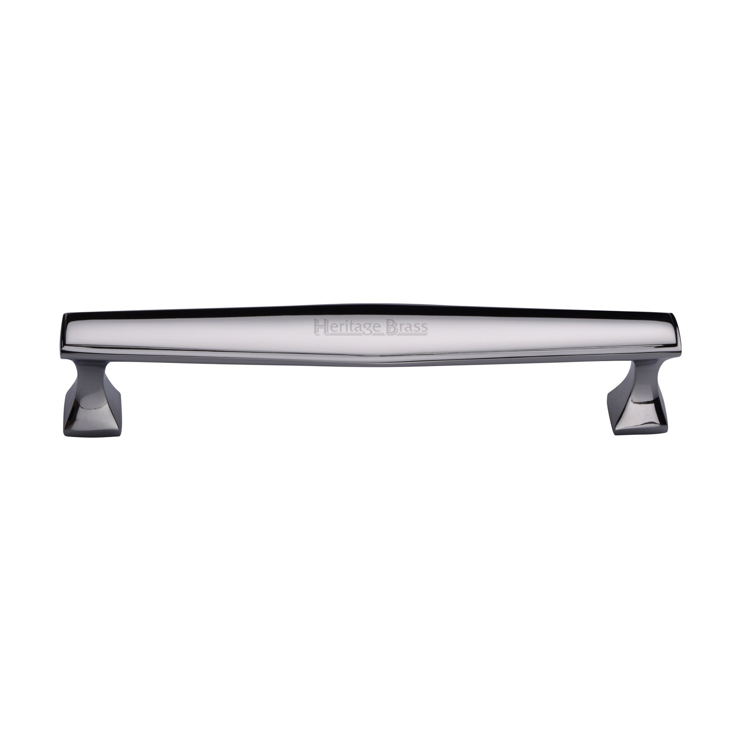 Heritage Brass Cabinet Pull Deco Design 160mm c/c