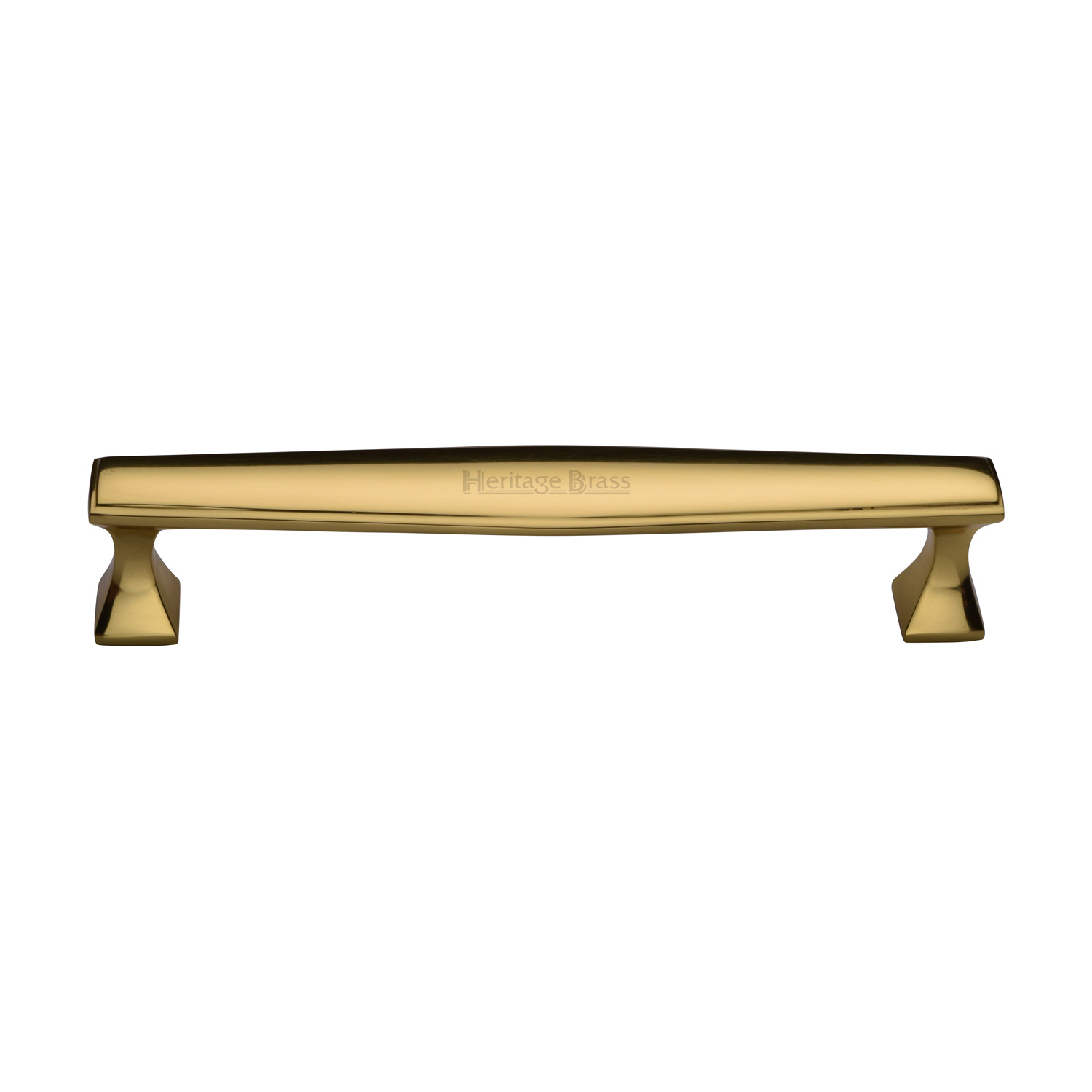 Heritage Brass Cabinet Pull Deco Design 160mm c/c