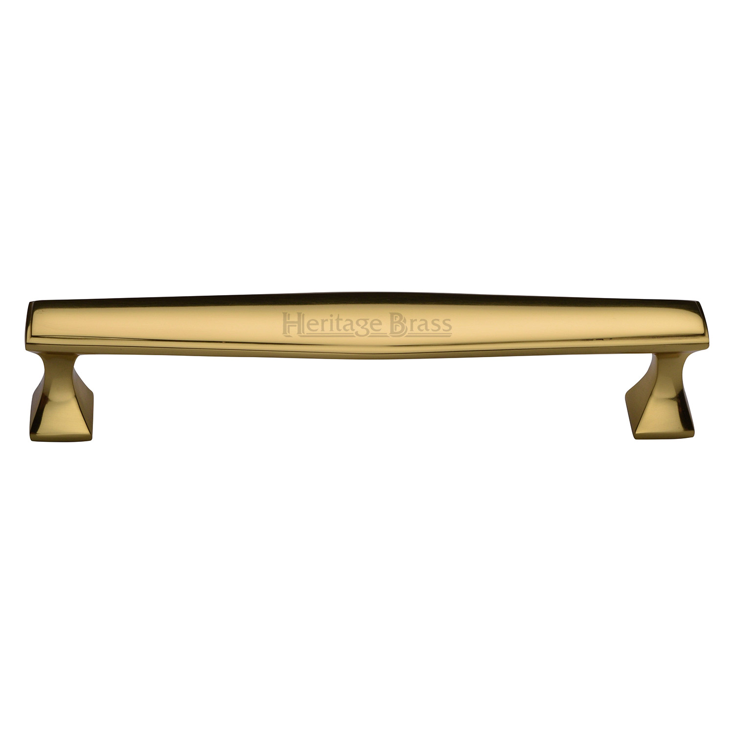 Heritage Brass Cabinet Pull Deco Design 203mm c/c