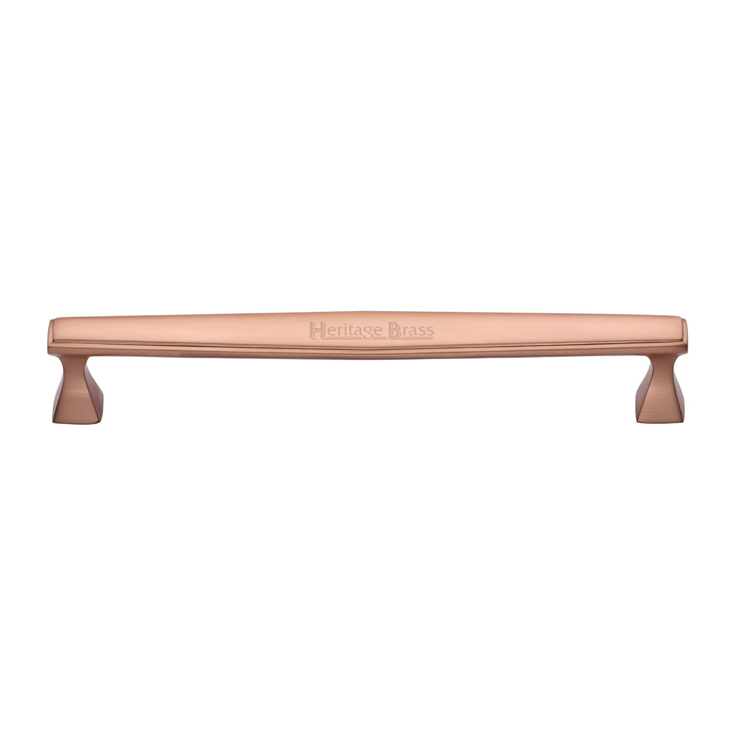 Heritage Brass Cabinet Pull Deco Design 203mm c/c