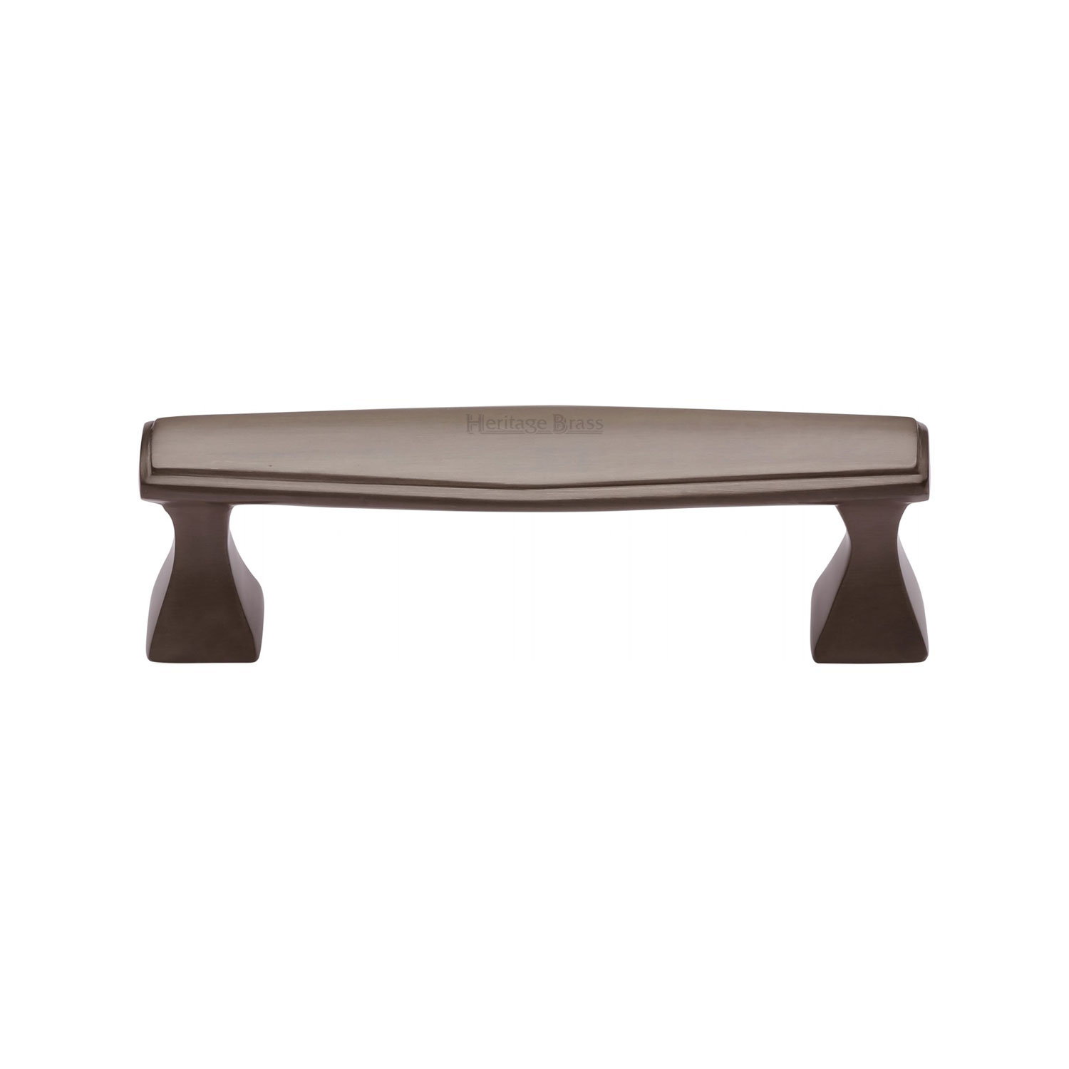 Heritage Brass Cabinet Pull Deco Design 96mm c/c