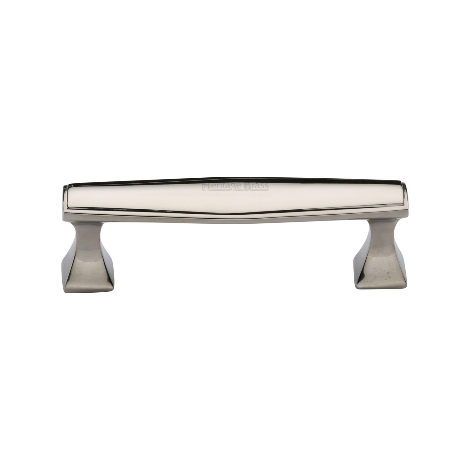 Heritage Brass Cabinet Pull Deco Design 96mm c/c