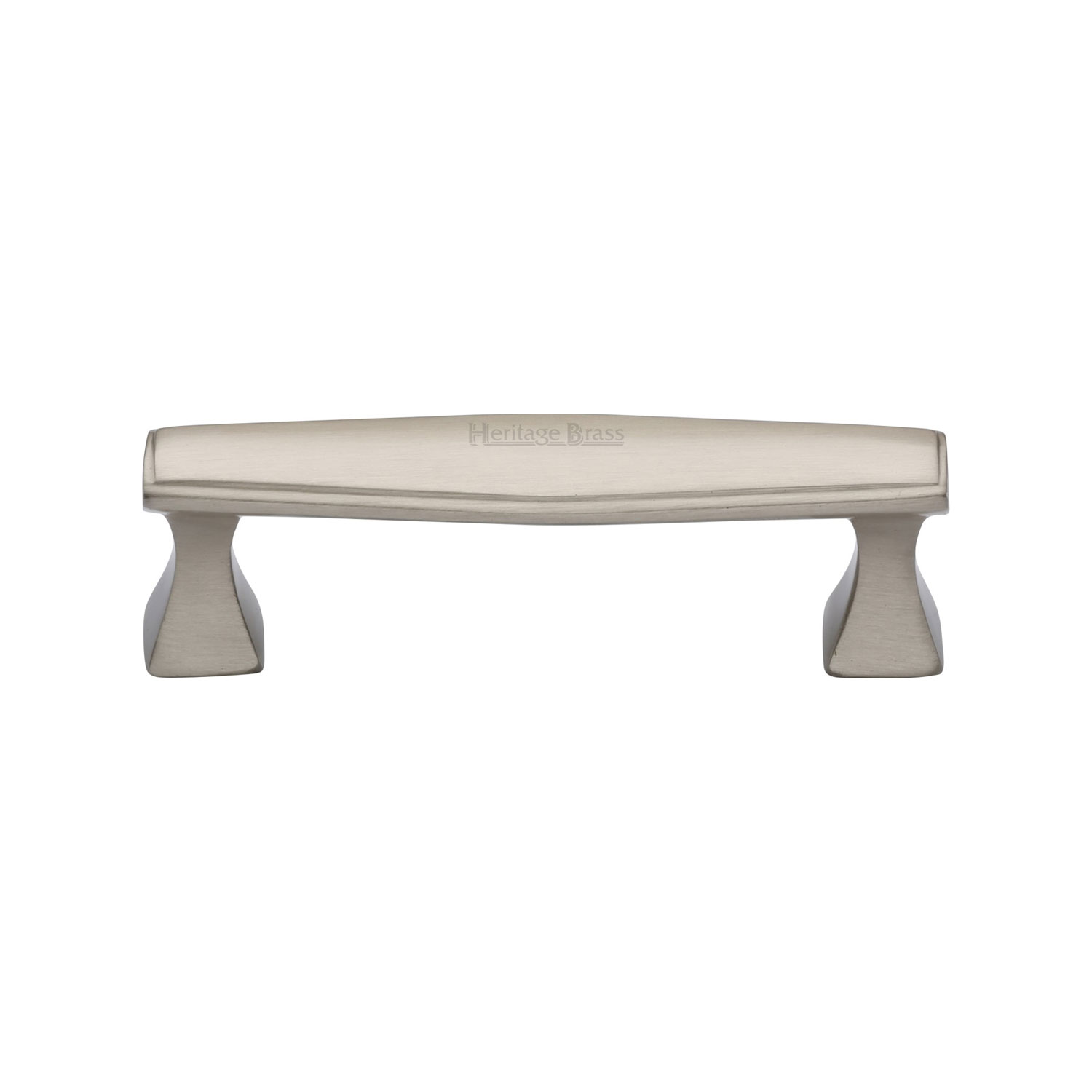 Heritage Brass Cabinet Pull Deco Design 96mm c/c